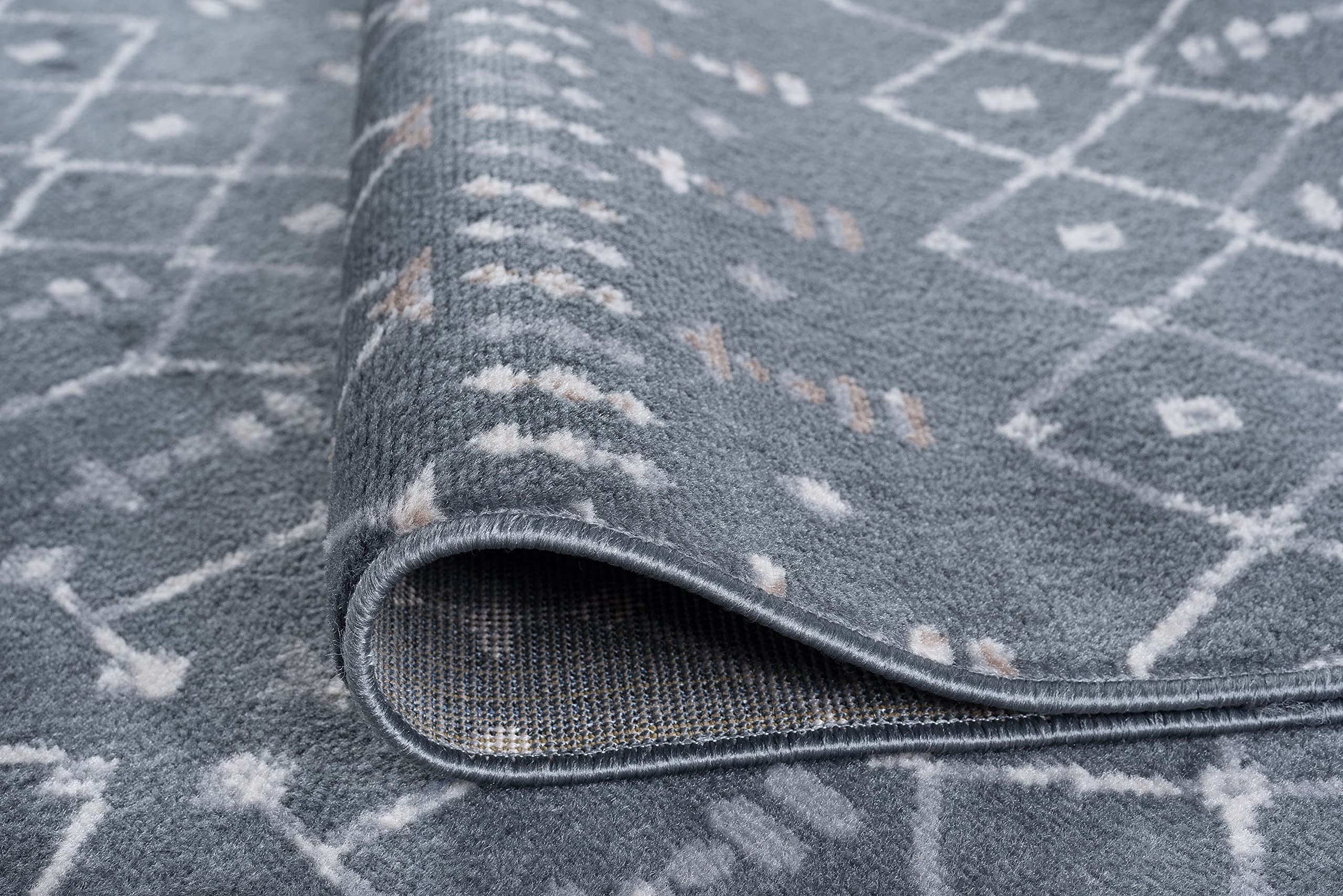 Dark Gray Modern Large 8x10 Area Rug - Soft Contemporary Carpet for Living Room, Bedroom, Dining Room & Entryway - Non-Slip Indoor Floor Mat - Perfect for Home Decor, Office & High Traffic Areas