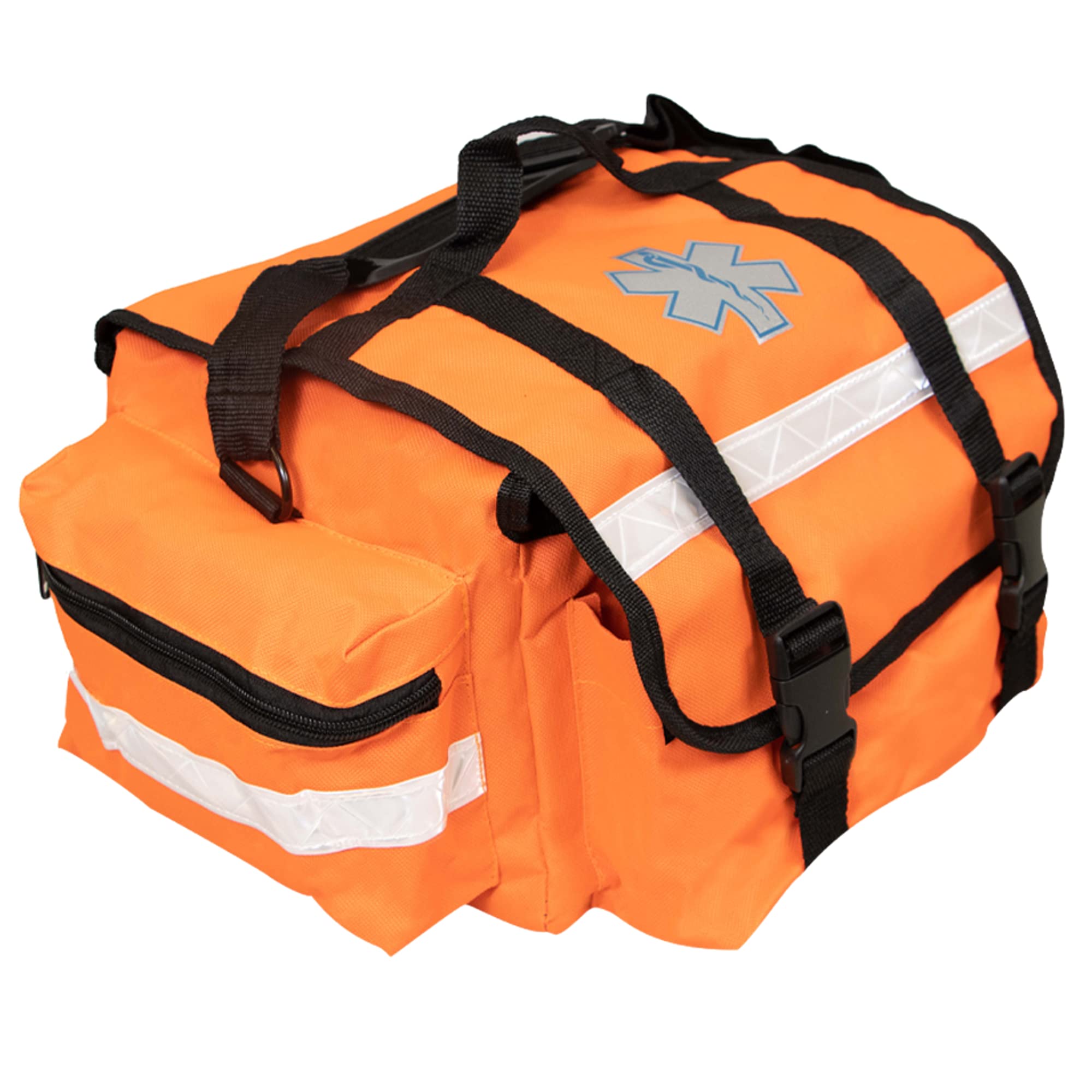 Primacare CSKB-RO74-O Case of 12 Empty First Responder Bags for Trauma, 17