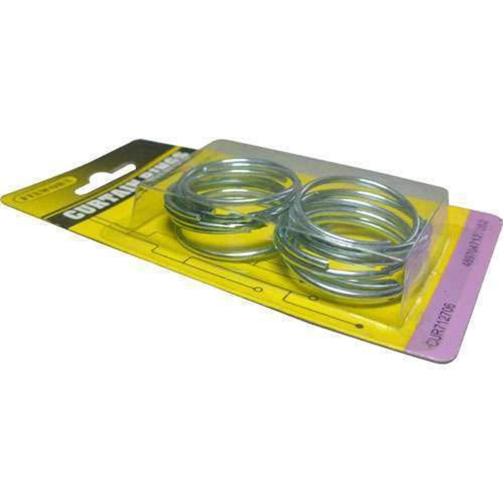 Fixworx 29mm Zinc-Plated Curtain Rings - 10 Pack for Smooth Gliding & Stylish Window Treatments - Perfect for Living Room, Bedroom & Dorm Decor