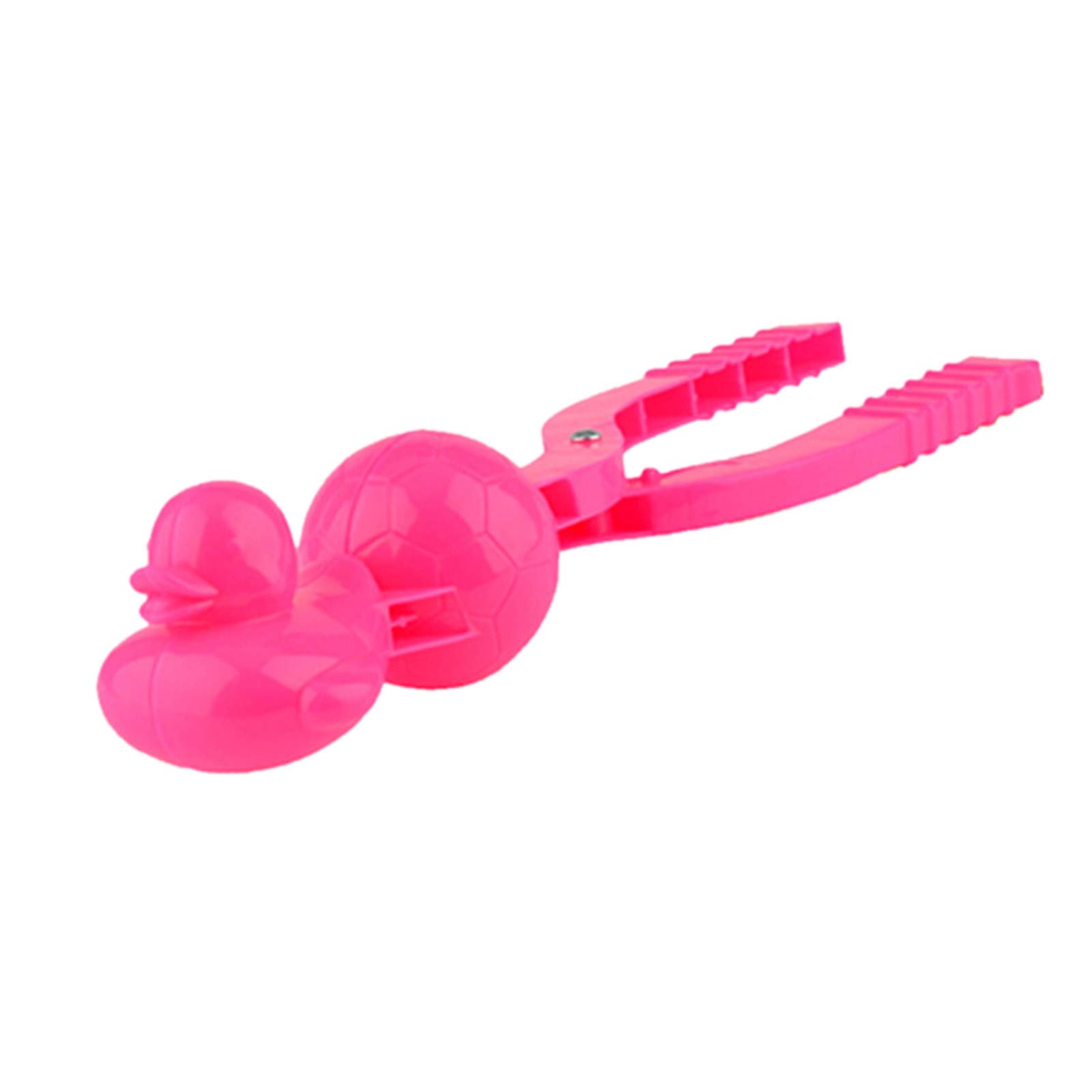 Snowball Maker Tool with Long Handle - Durable & Safe Snowball Clip for Kids & Adults - Perfect for Winter Snowball Fights, Outdoor Play & Family Fun (Pink)