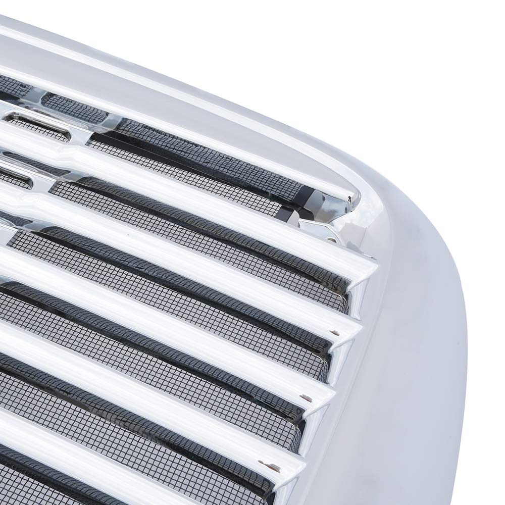 Chrome Triple Plated Front Hood Radiator Grill Grille with Bug Screen for Freightliner Columbia 2000-2008 | Replacement for A1715251002 & A1715251003 | Perfect for Truck Upgrades & Highway Protection