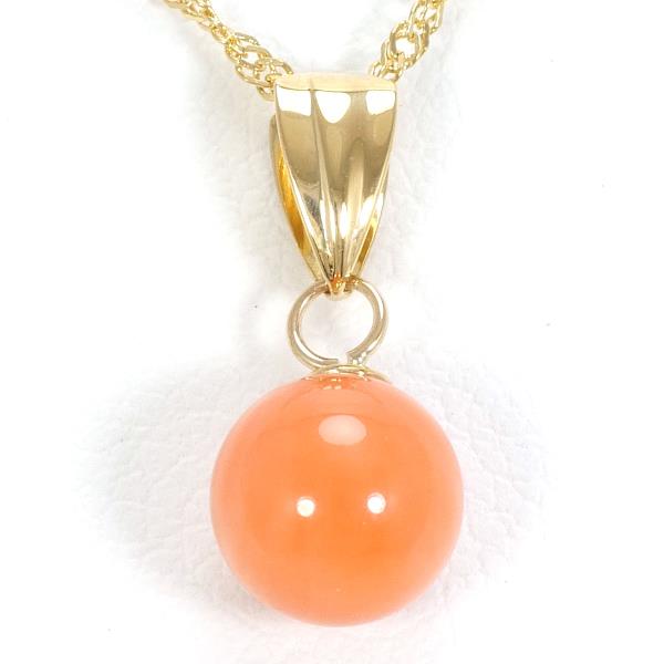 18K Yellow Gold Coral Necklace for Women - Elegant Handmade Jewelry Gift for Birthday, Anniversary & Valentine's Day | Perfect for Beach Weddings, Summer Parties & Special Occasions