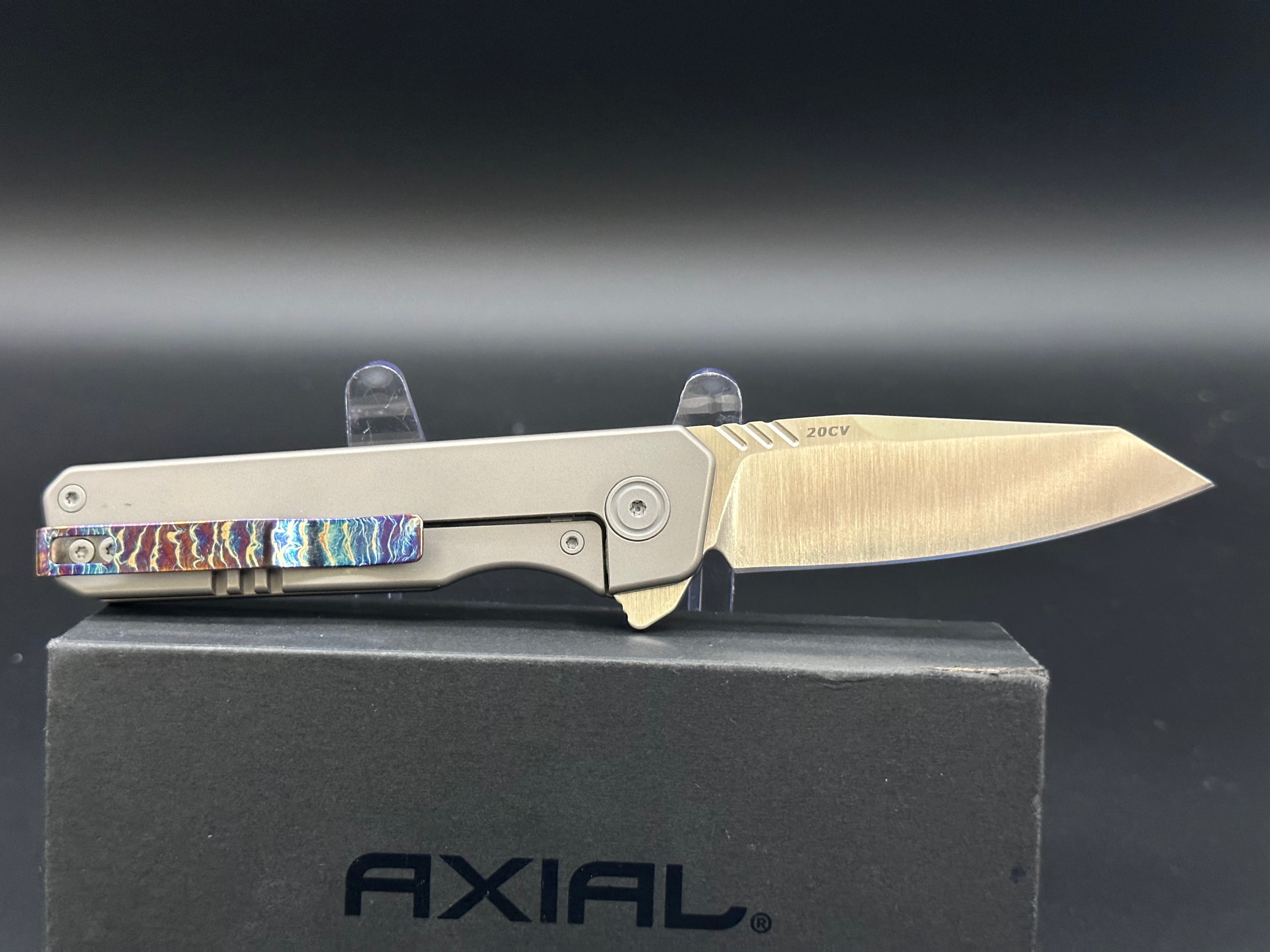 Premium Axial Enzi Frame Lock Flipper Knife - Tactical EDC Pocket Knife with Smooth One-Hand Opening - Perfect for Outdoor Camping, Hiking & Everyday Carry