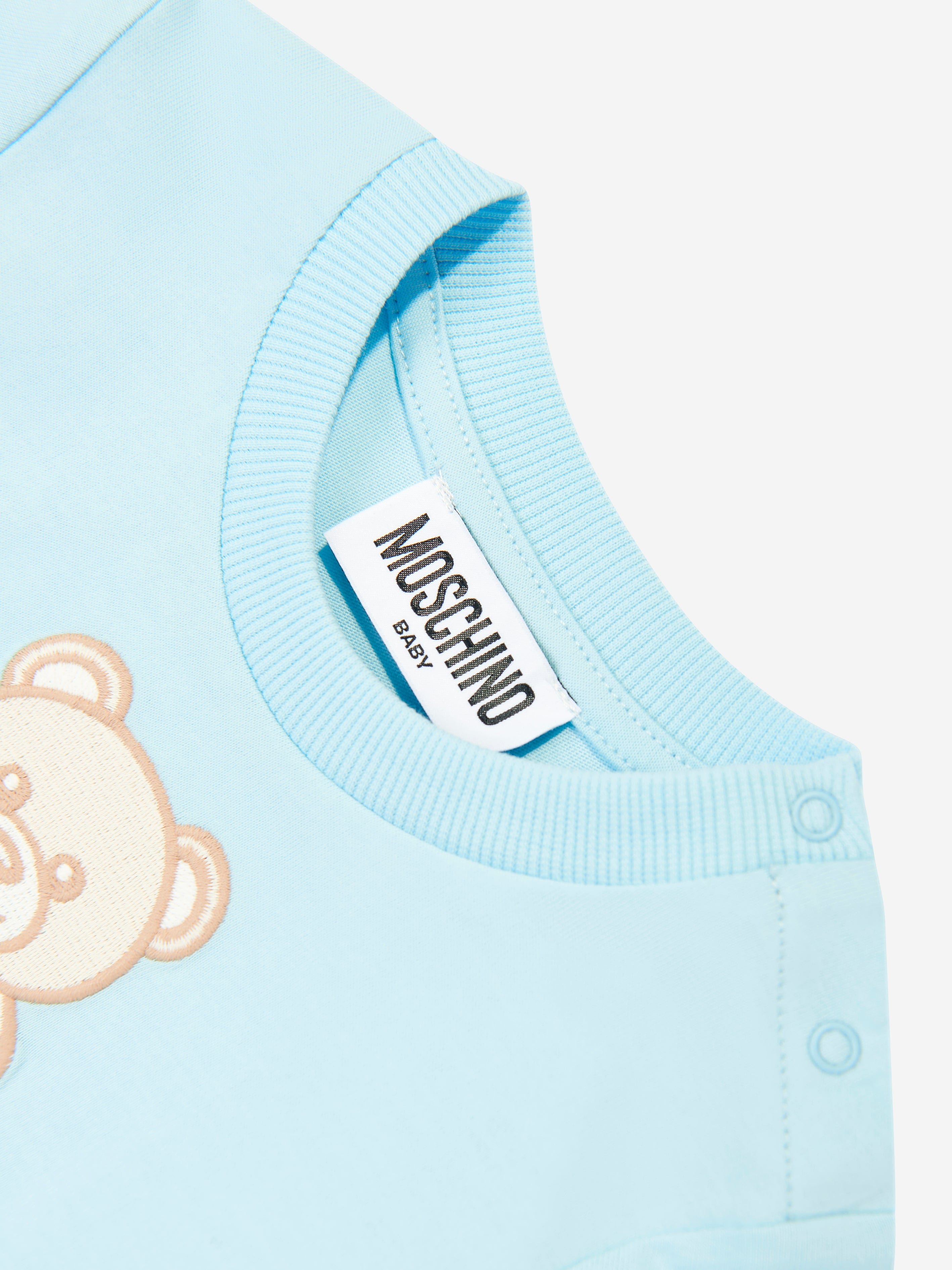Adorable Baby Teddy Bear Logo Blue T-Shirt - Soft & Comfortable Cotton Tee for Infants & Toddlers - Perfect for Playdates, Family Outings & Photo Shoots