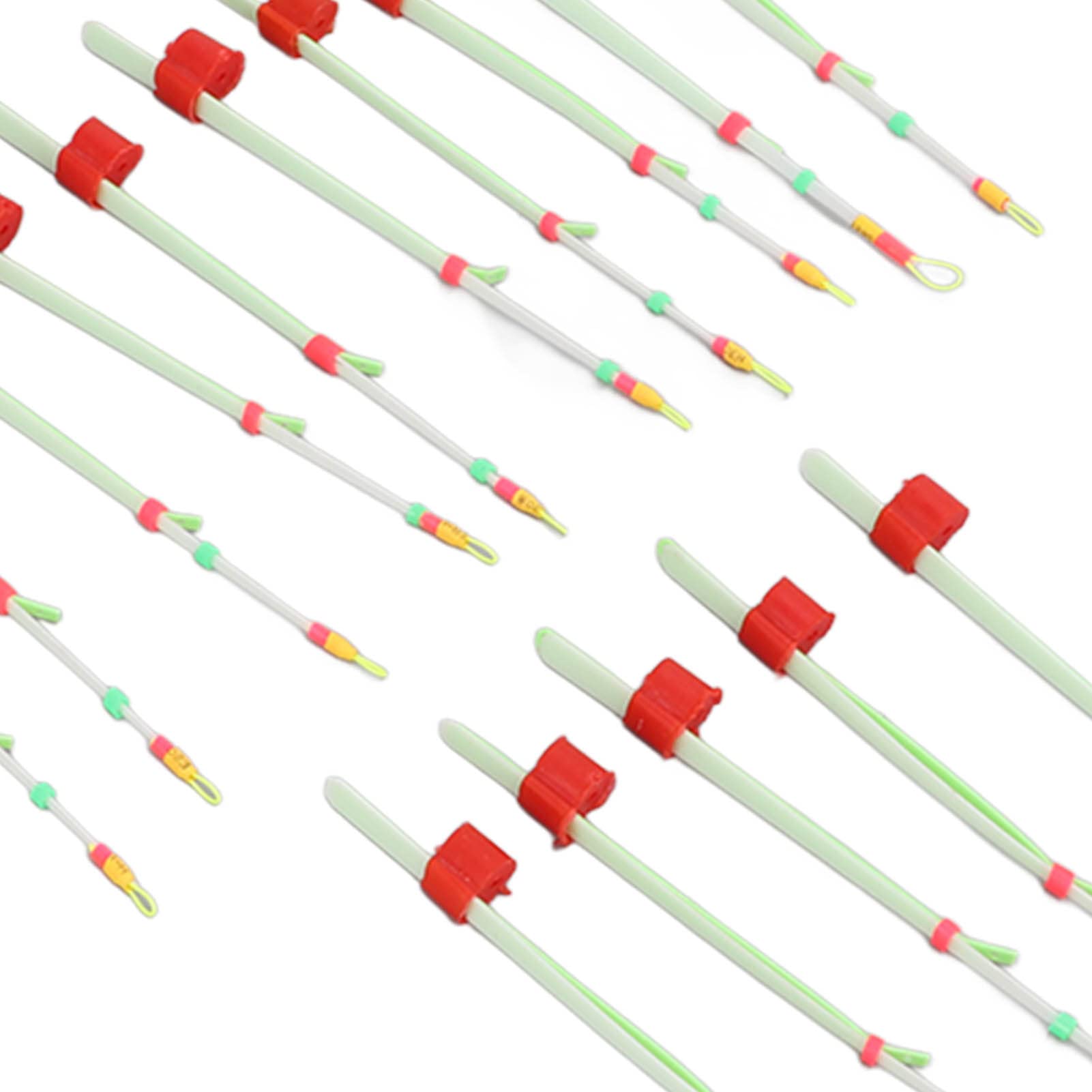 15Pcs Ice Fishing Rod Top Tips - Portable Mini Winter Fishing Pole Tip Accessories for Ice Fishing Tackle - Great for Ice Angling, Winter Fishing & Outdoor Adventures