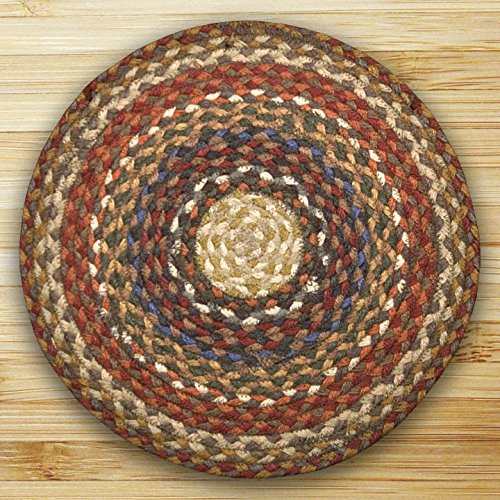 Premium 5.75' Earth Tone Area Rug - Honey, Vanilla & Ginger Handwoven Natural Fiber Rug for Living Room, Bedroom & Home Decor