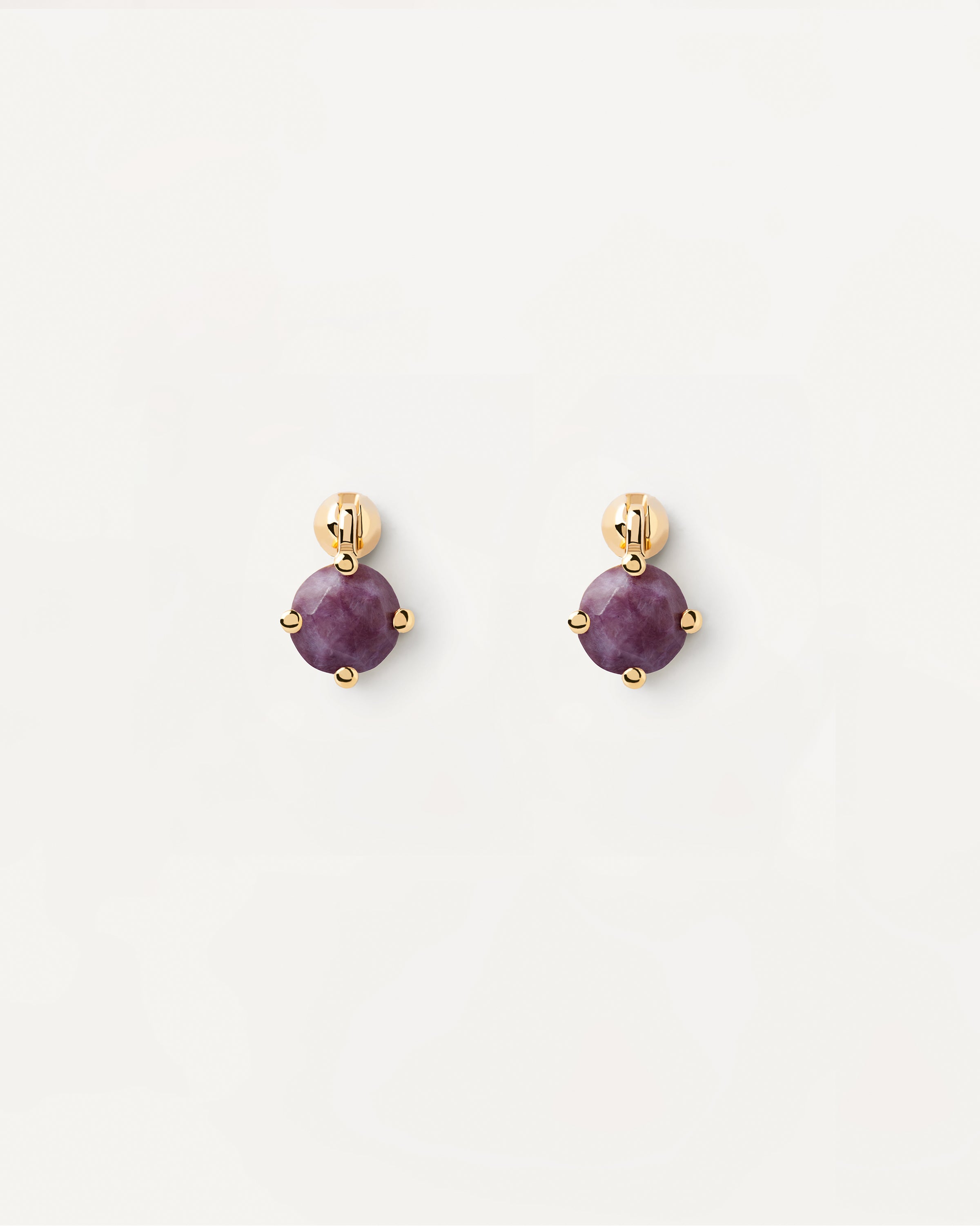 Kimi Charoite Single Earring - Genuine Purple Charoite Stone Dangle Earring for Women | Perfect for Parties, Weddings & Special Occasions