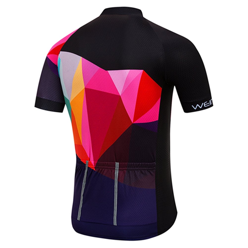 Men's Cycling Jersey Short Sleeve - Breathable Moisture Wicking Bike Shirt for Road & Mountain Biking - Perfect for Summer Training & Outdoor Sports