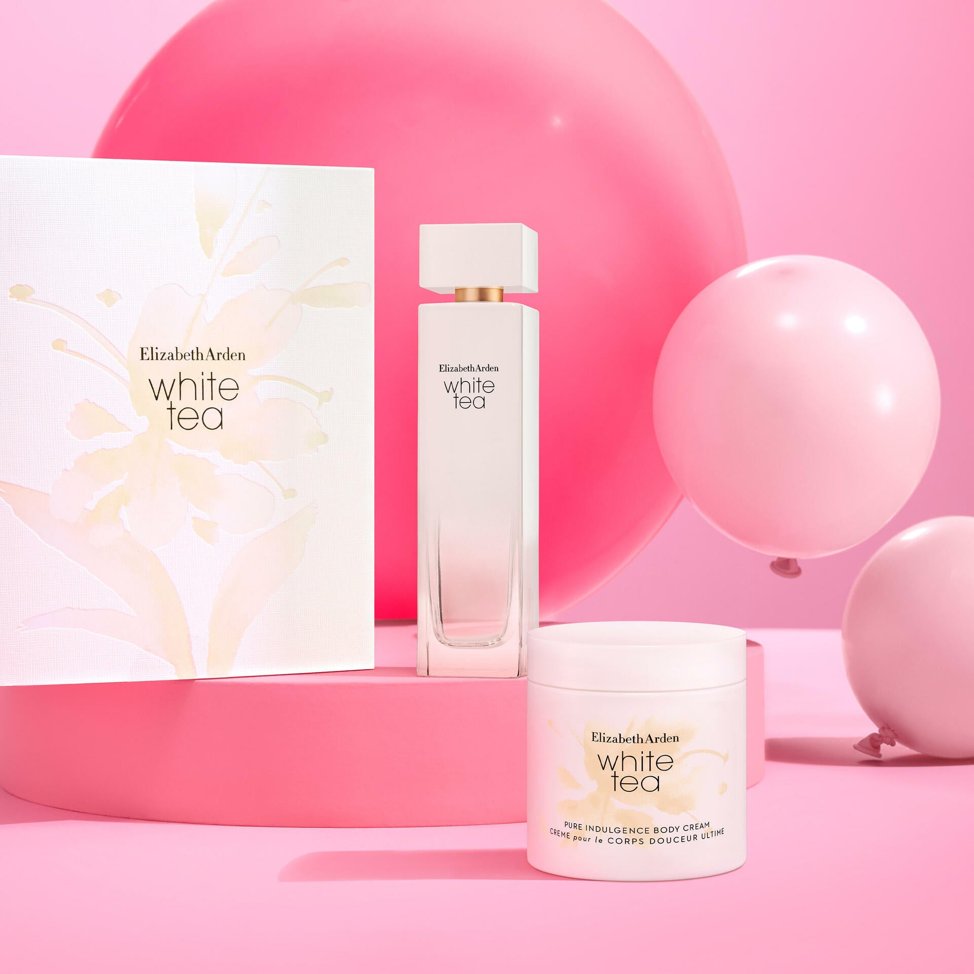 Premium White Tea Eau De Toilette 3.3oz (100ml) 2-Piece Gift Set - Fresh Floral Scent for Women, Day & Night Fragrance, Perfect for Work, Date & Special Occasions