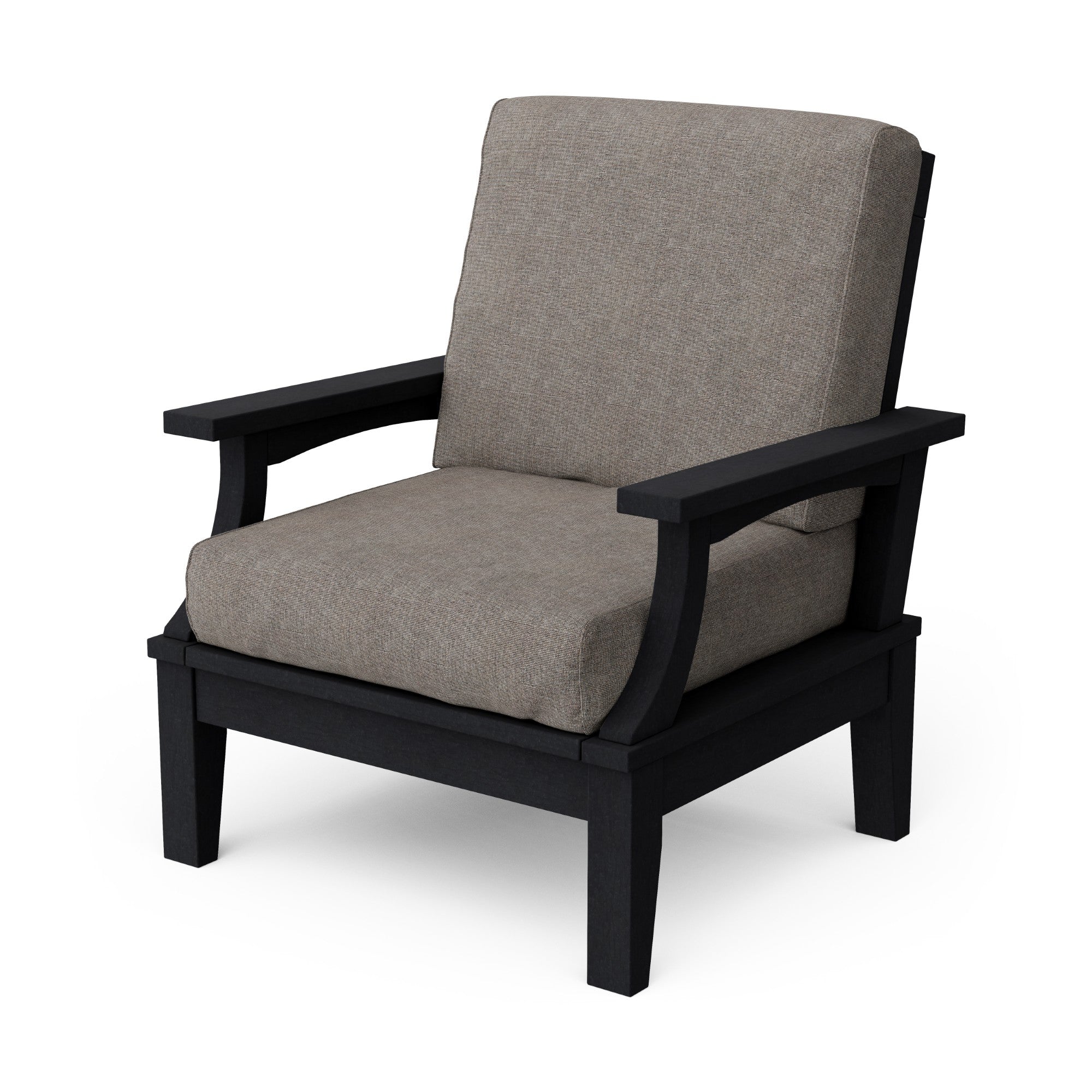 Heritage Deep Seating Patio Chair with Weather-Resistant Cushions - Outdoor Lounge Furniture for Garden, Poolside & Backyard Relaxation