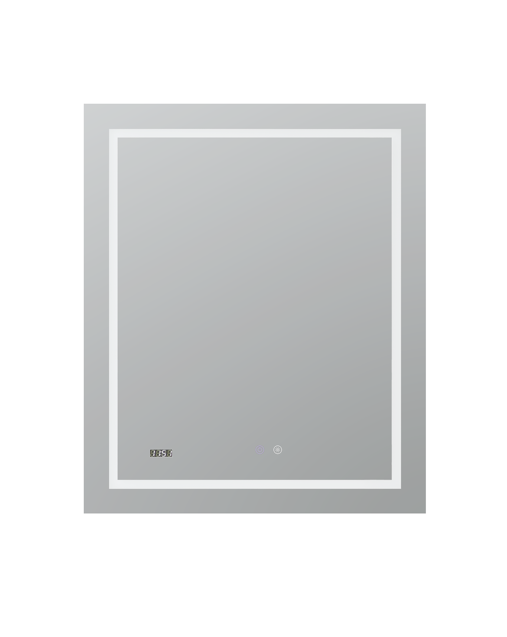 Aquadom Daytona 24x30 LED Lighted Bathroom Mirror with Anti-Fog - Modern Vanity Mirror for Makeup & Shaving - Perfect for Bathrooms, Bedrooms & Dressing Rooms