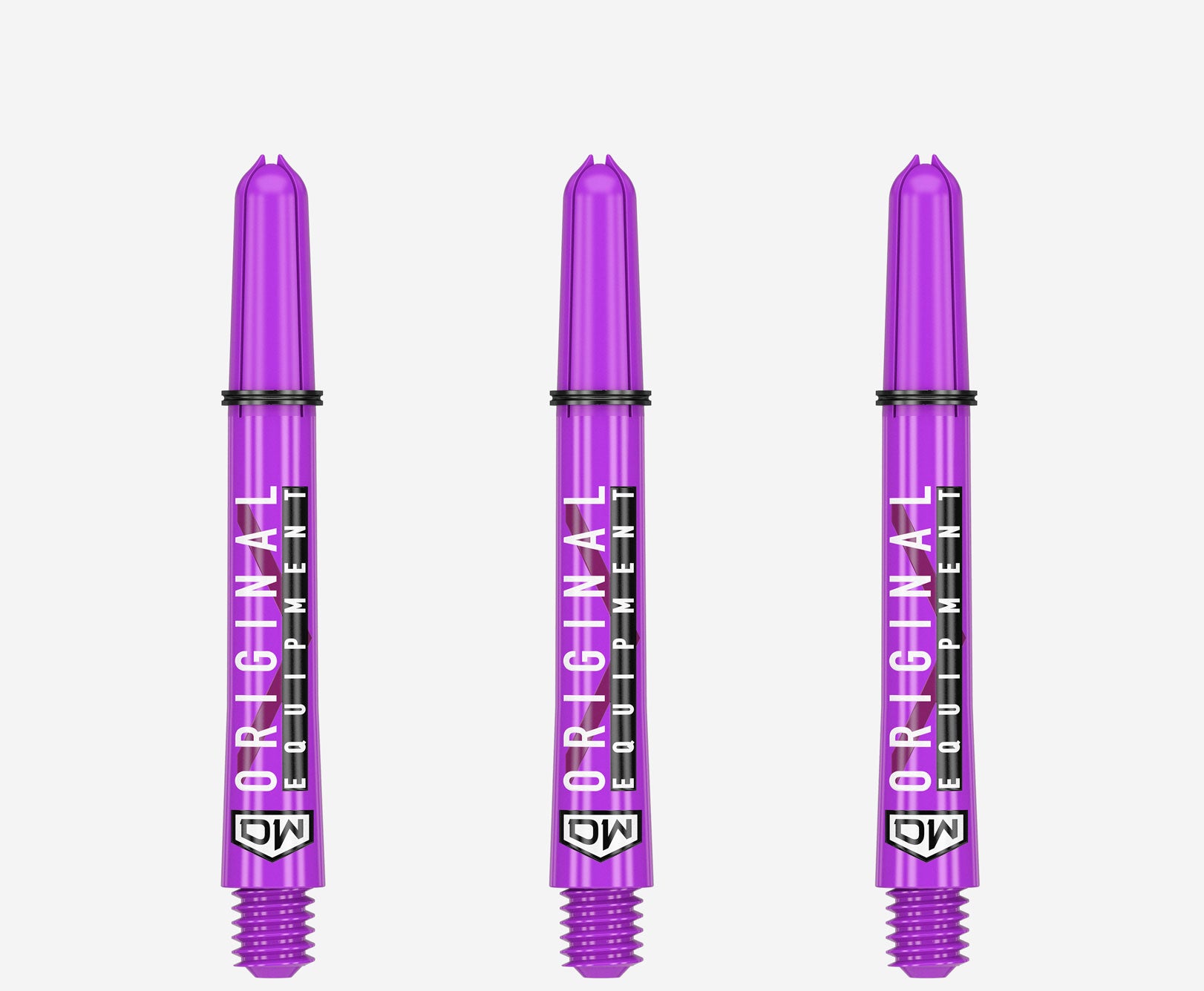 DART WORLD Clinch Darts Shafts 3-Pack Purple - Professional Dart Accessories for Bars, Tournaments & Home Practice