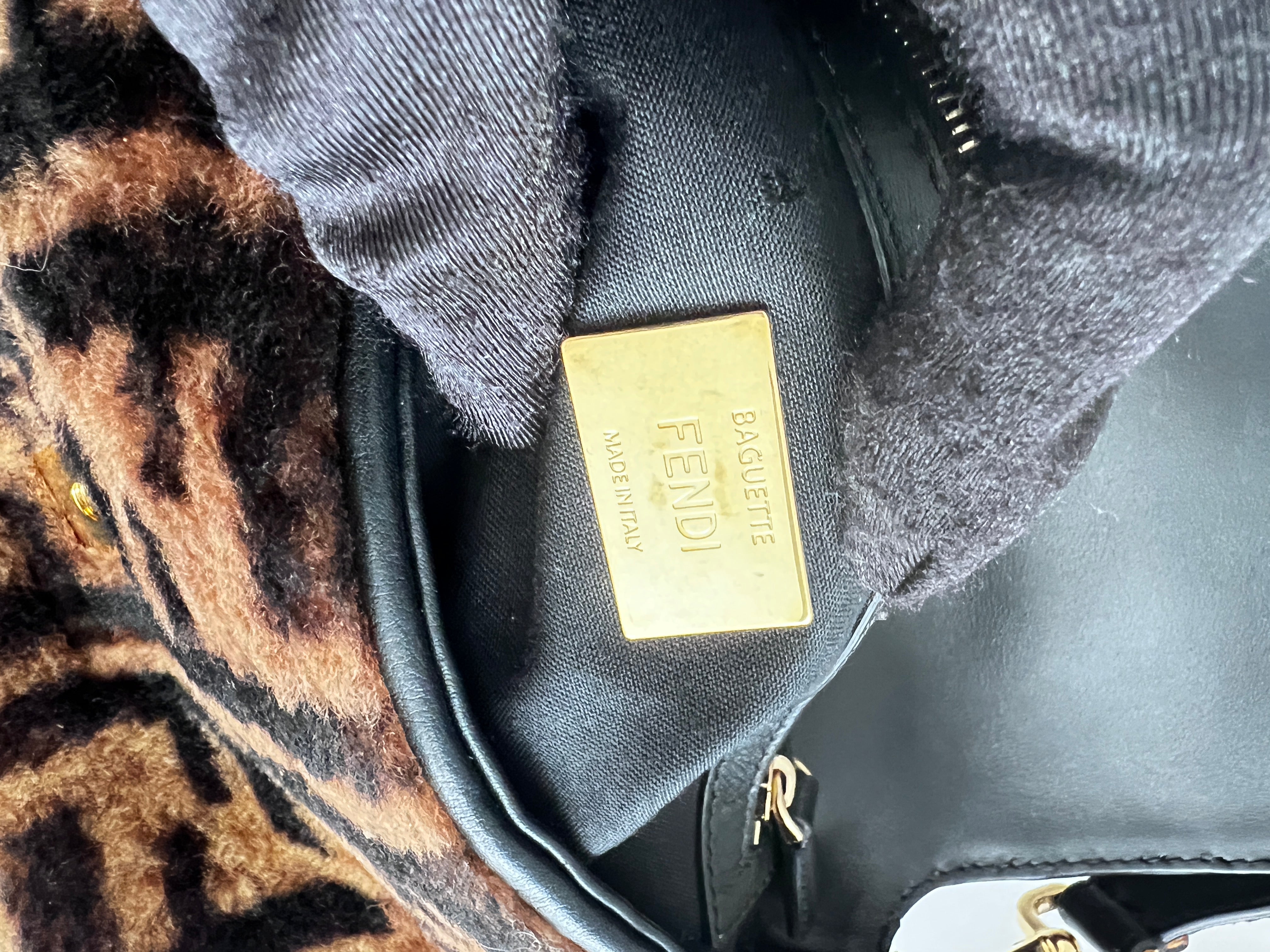 Fendi FF Shearling Baguette Bag - Luxury Designer Shoulder Bag for Women | Perfect for Parties, Dates & Everyday Use