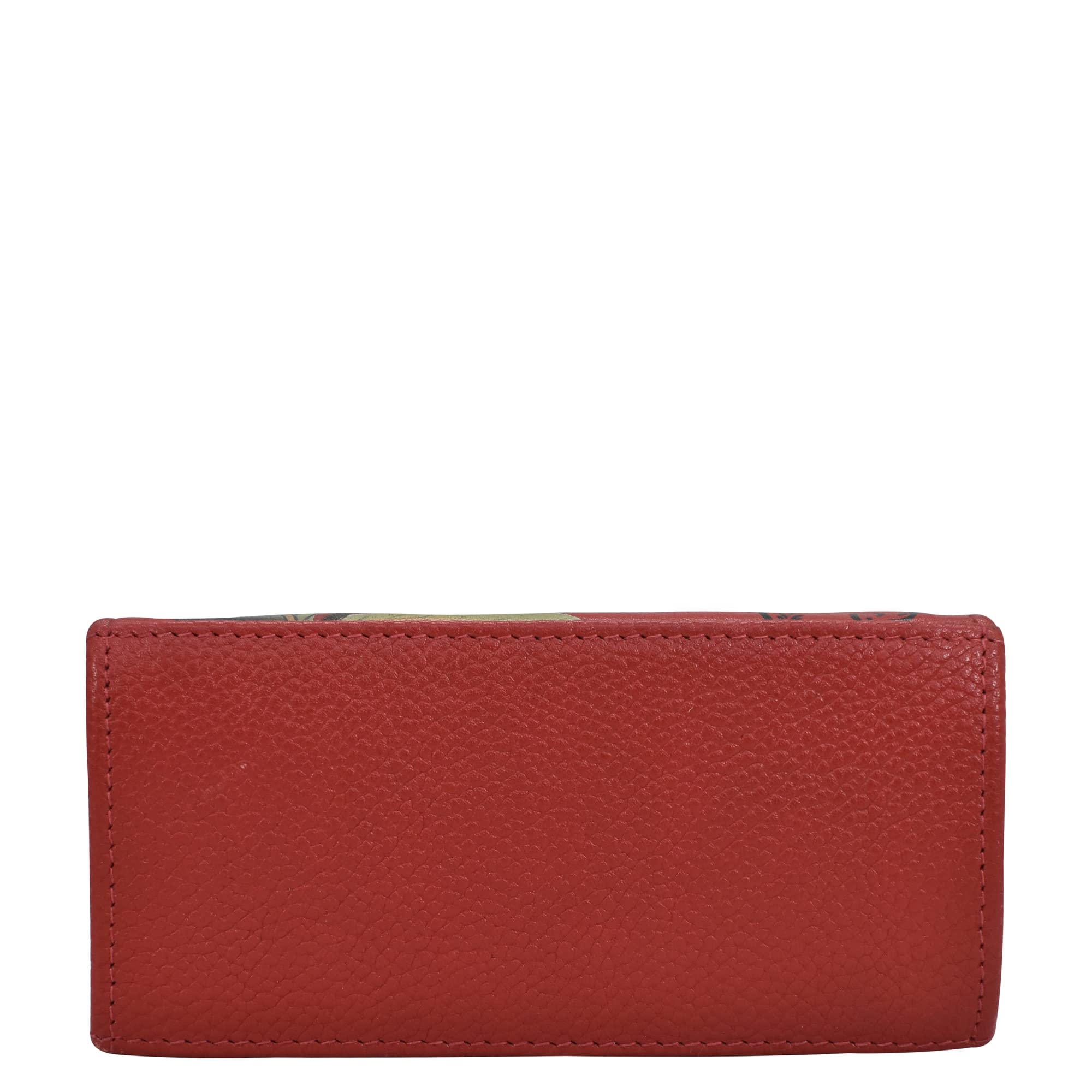 Anuschka Hand Painted Genuine Leather Women's Crossbody Bag with Triple Compartment & Card Holders - Flap Open Entry - Perfect for Travel, Work, and Everyday Use