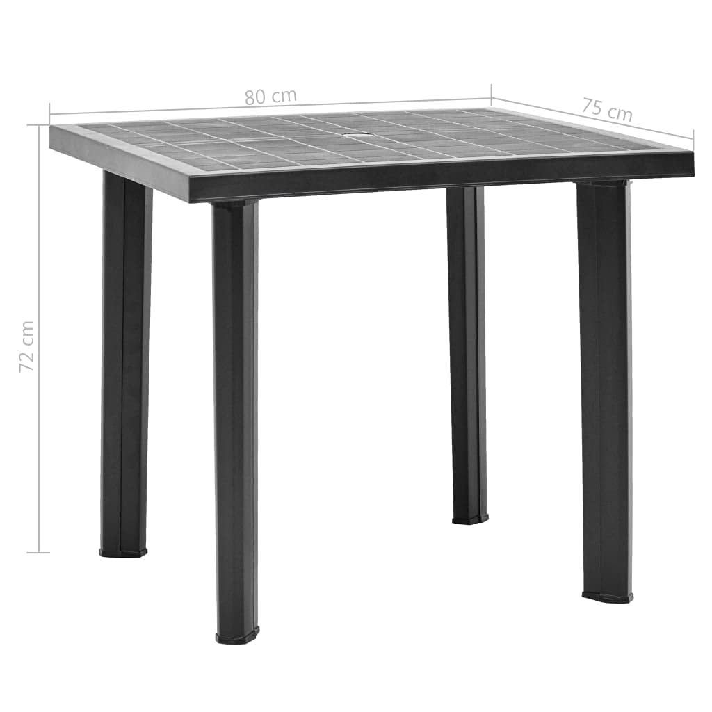 Premium Outdoor Plastic Dining Table - 31.5