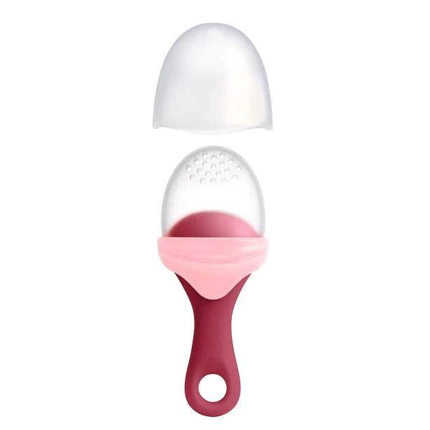 Boon Pulp Silicone Baby Feeder - Safe & Easy Self-Feeding for Infants - Perfect for Purees, Fruits & Teething Relief - Ideal for Travel & On-the-Go Feeding