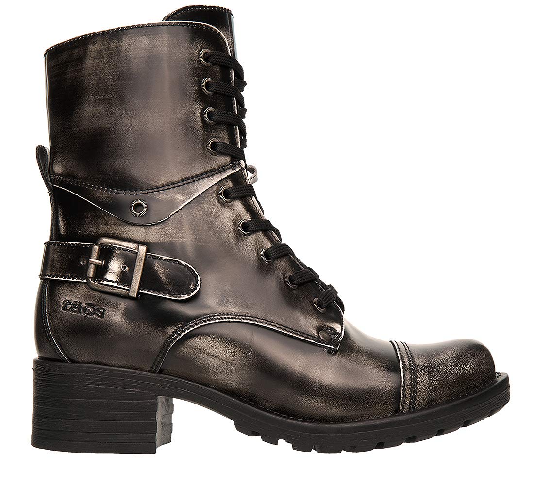 Taos Crave Women's Boots - Stylish Ankle Boots with Lace-Up & Side Zipper, Removable Arch Support Footbed - Perfect for Everyday Wear, Office & Casual Outfits