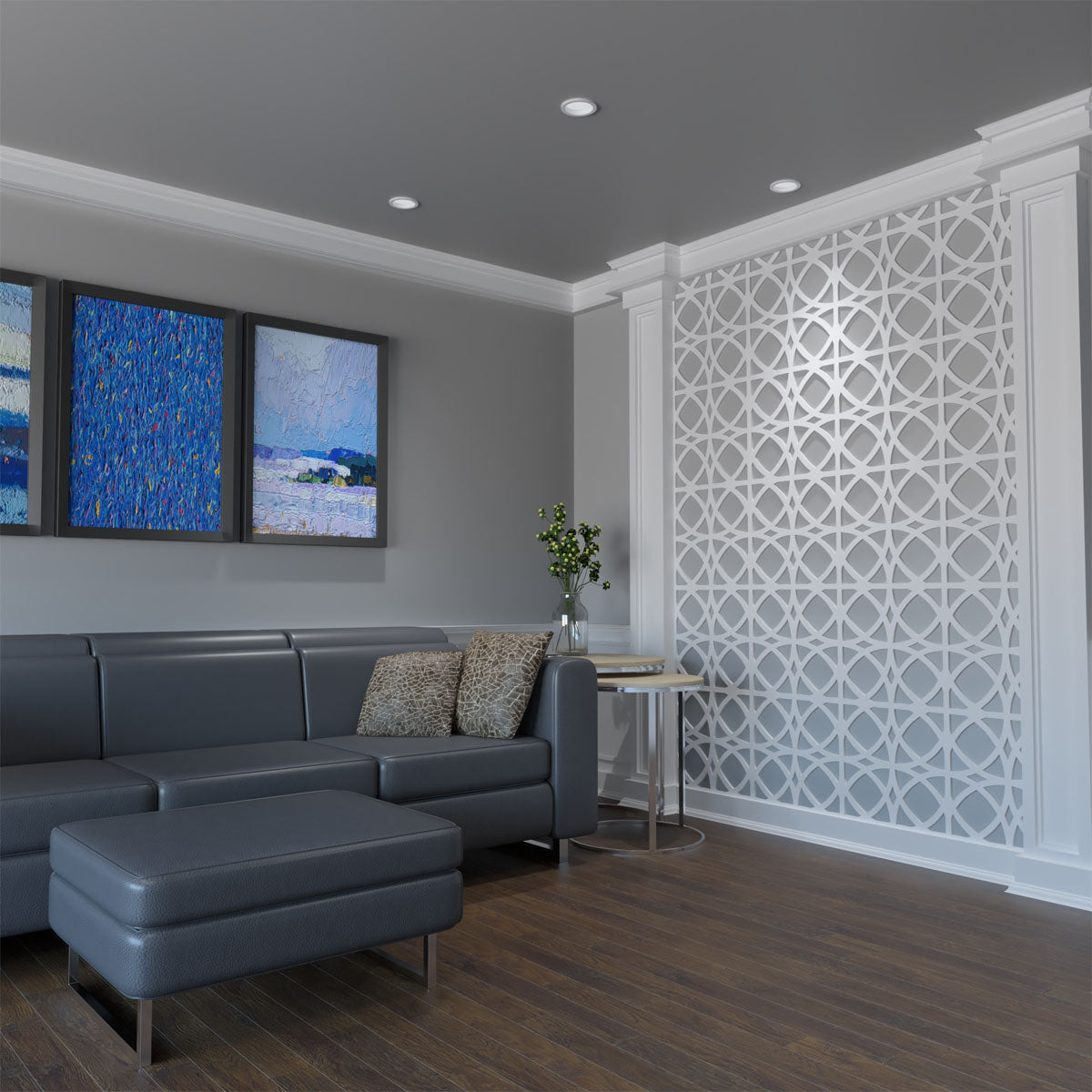 Fleetwood Fretwork Wall Panels - Decorative Wooden Wall Decor for Home & Office - Perfect for Living Room, Bedroom, and Interior Design