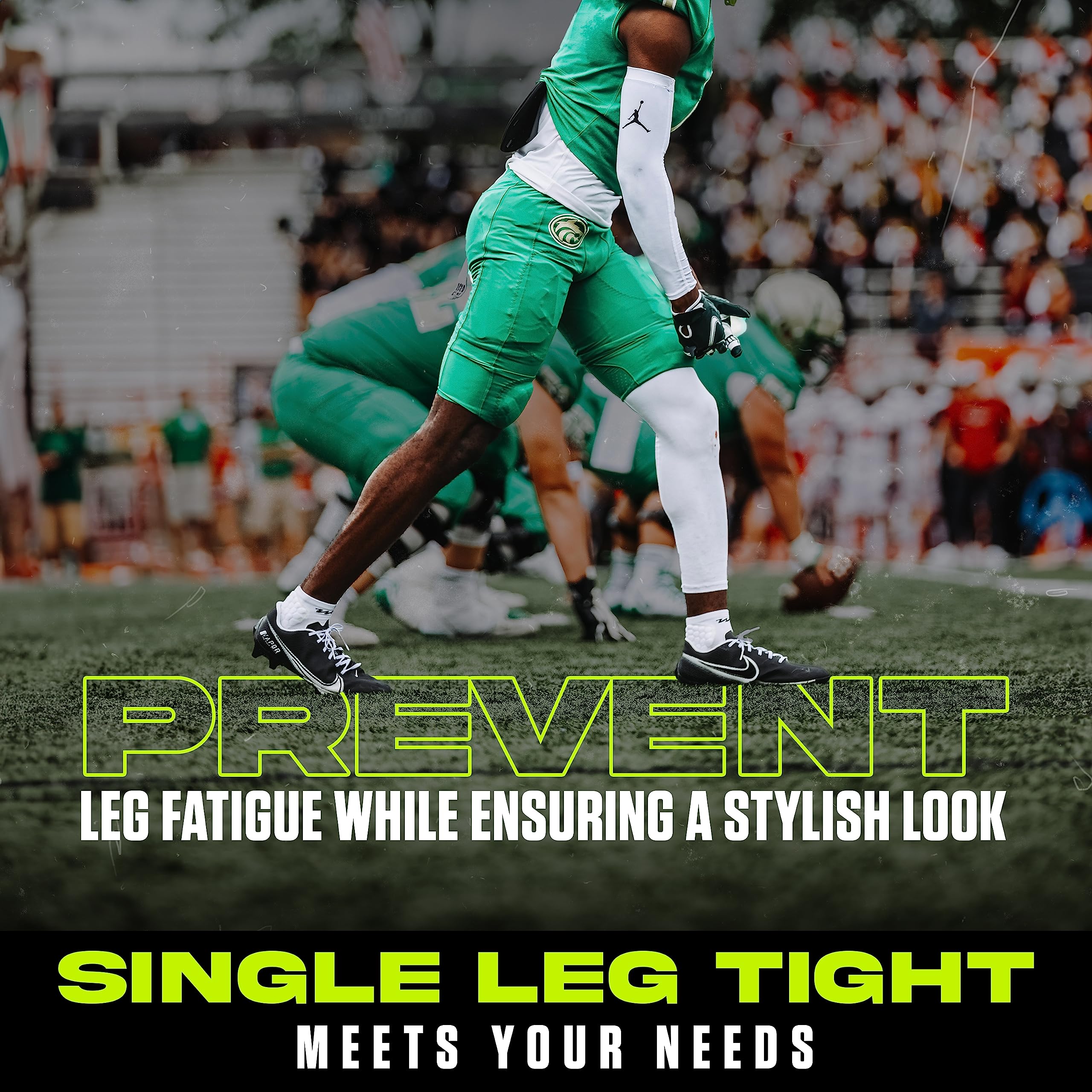 Men's Athletic Compression Tights - Single Leg Sports Base Layer for Running, Workout & Recovery | High-Performance One Leg Compression Leggings for Gym, Cycling & Active Lifestyle