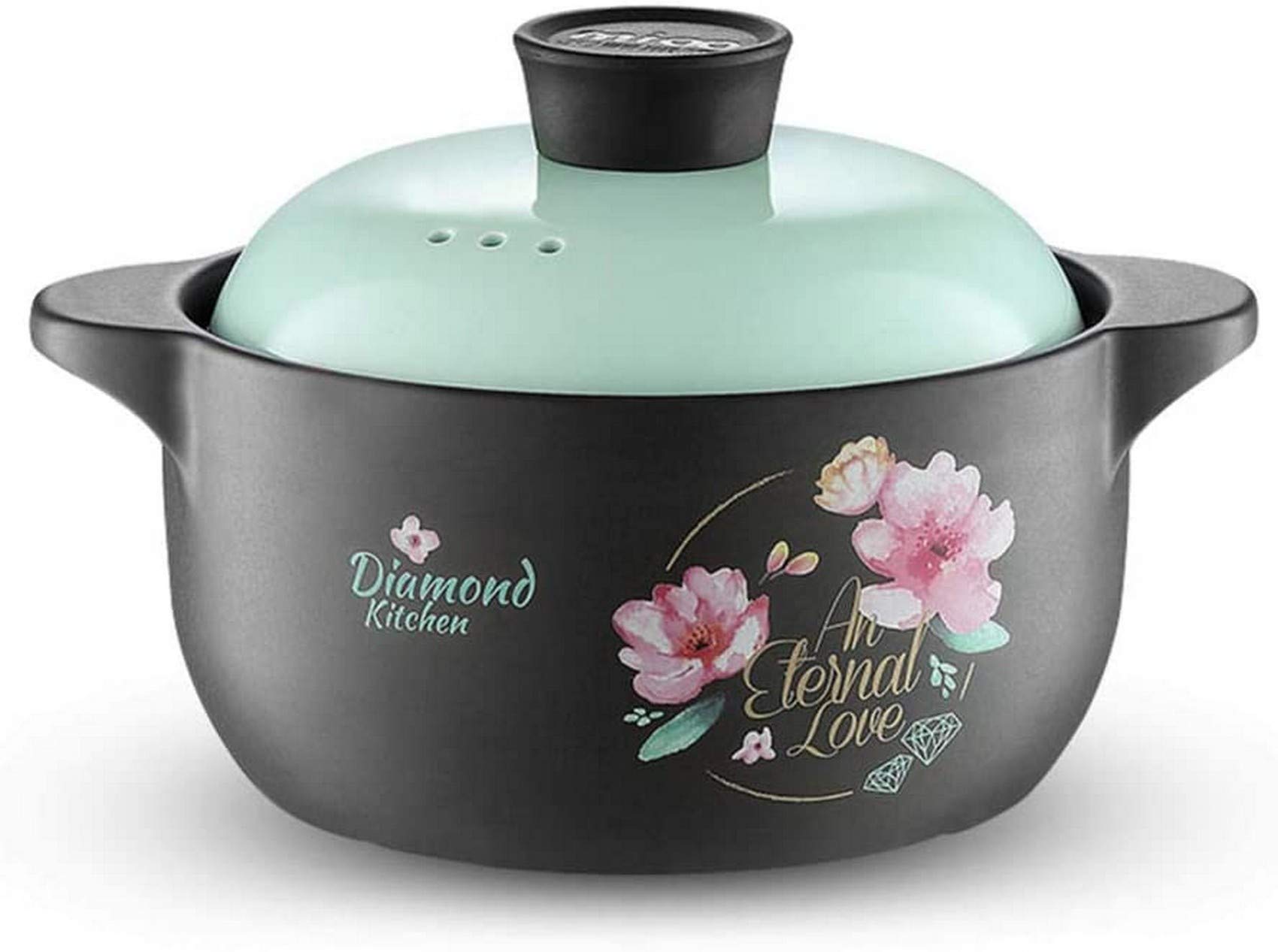 UWY 2.0L Ceramic Casserole Dish with Lid - Oven Safe, Microwave & Freezer Friendly Baking Pot for Stews, Soups, Lasagna & Casseroles - Perfect for Family Dinners & Meal Prep