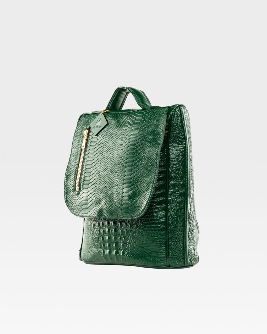 Apollo 2 Backpack in Emerald Green - Waterproof Laptop Backpack for Men & Women with USB Charging Port - Perfect for Travel, Work, School & Outdoor Adventures