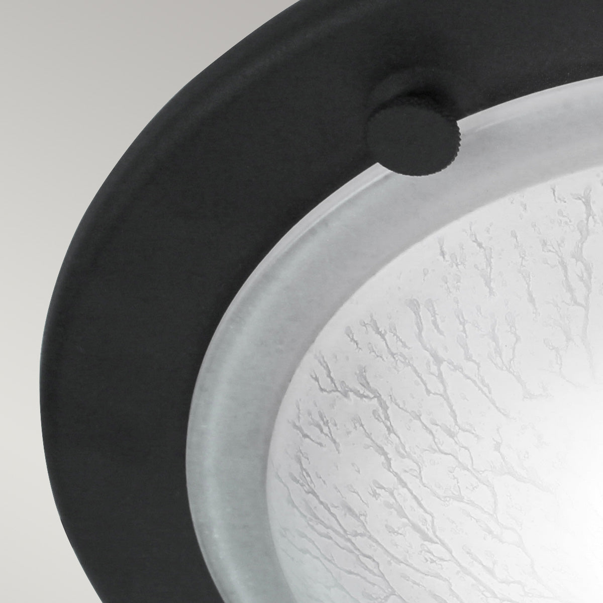 Berwick 1-Light Flush Mount Ceiling Light Fixture - Black Finish with E27 Socket - Perfect for Bedroom, Hallway or Closet Lighting