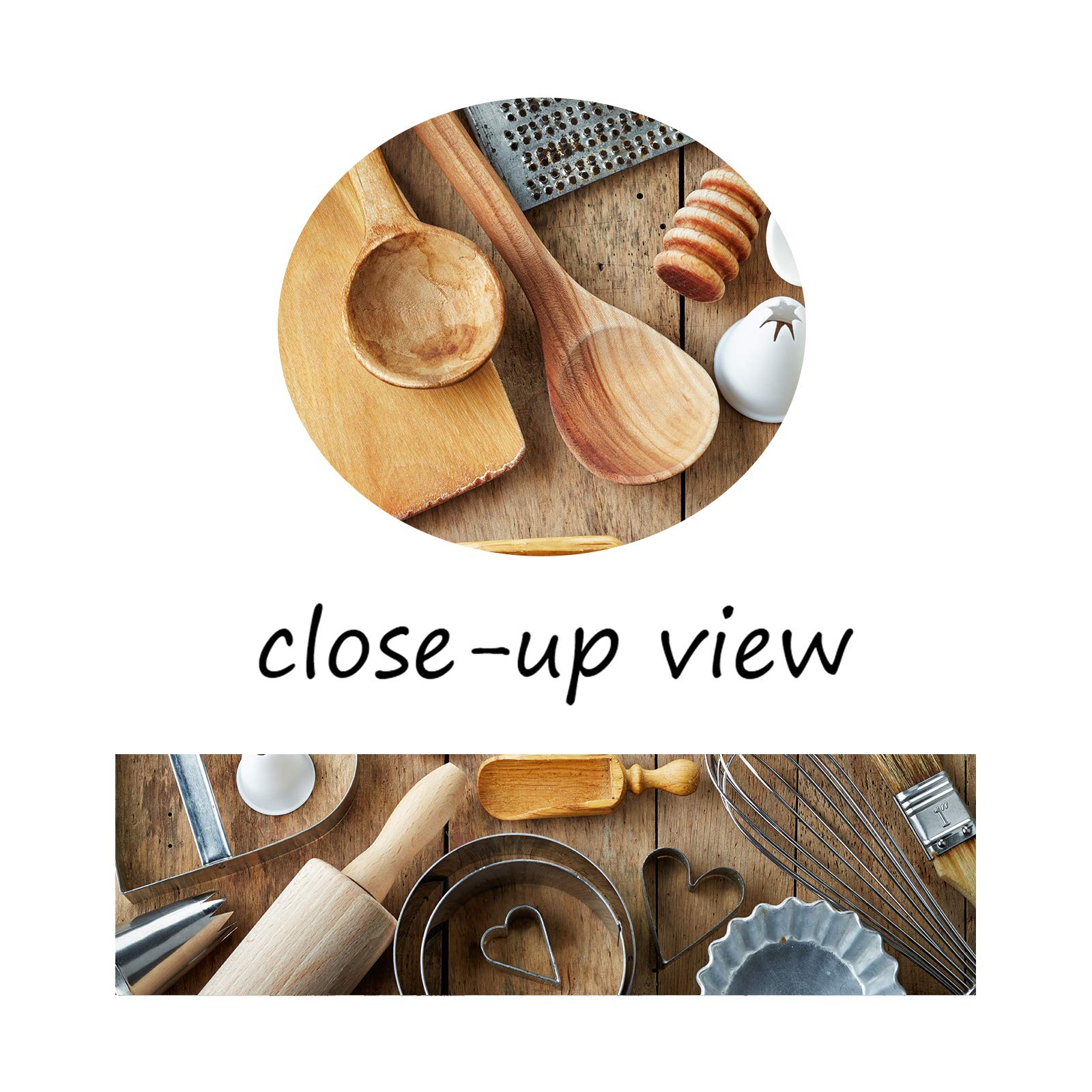 Kitchen Canvas Wall Art - Framed Spoon & Cooking Utensil Painting for Dining Room & Home Decor (28x40 Inches) | Ready to Hang Kitchen & Restaurant Wall Decoration | Perfect for Modern Farmhouse, Café & Culinary Spaces