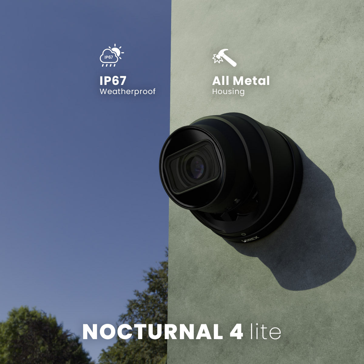Nocturnal Series N4 Lite 4K IP Wired Turret Security Camera with Motorized Varifocal Lens - 30FPS Real-Time Recording for Home & Business Surveillance | Indoor/Outdoor Night Vision Security System