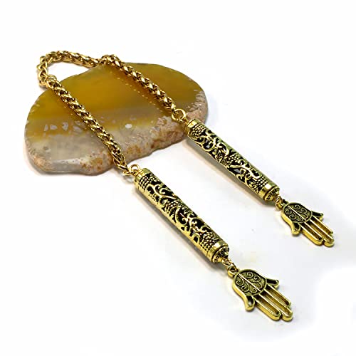 BEGLERİ -Embroidered Gold-Plated and Hamsa
