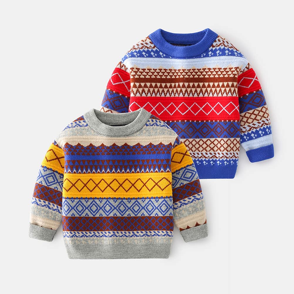 BOBORA Baby Boy Knit Cardigan 1-7 Years for Autumn Winter Play