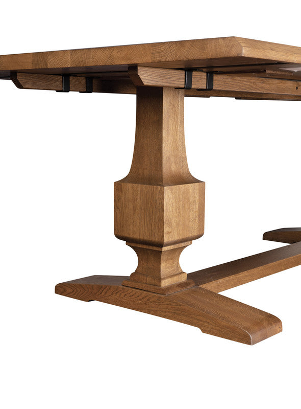 St. Lawrence Trestle Table - Solid Wood Dining Table for Farmhouse & Rustic Decor | Perfect for Dining Room, Kitchen, or Outdoor Entertaining