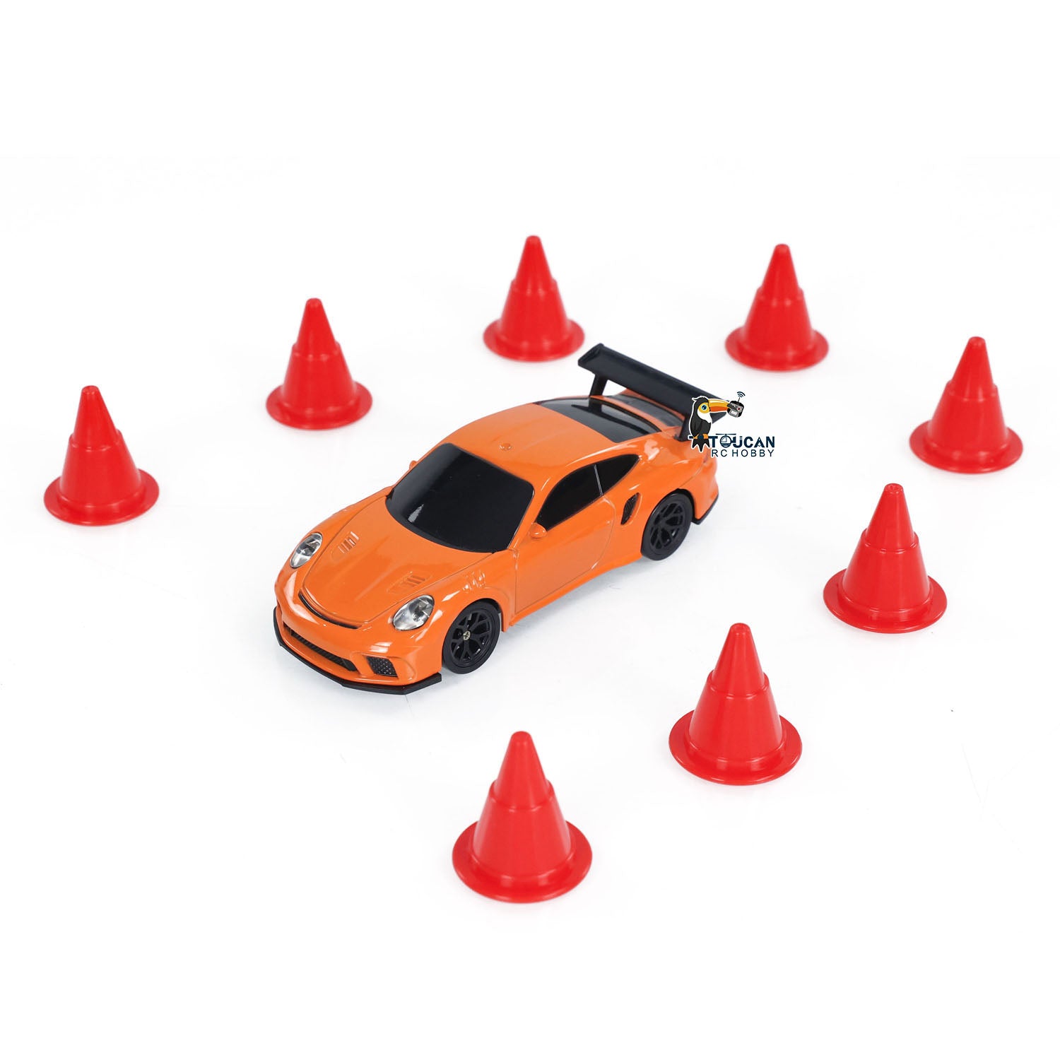 1:43 Scale 4WD RC Drift Race Car - Remote Control Toy Vehicle with Ready-to-Run Painted Body, Assembled Mini Model Car & Rubber Tires - Perfect for Indoor Racing, Drifting Practice and Kids Birthday Gifts