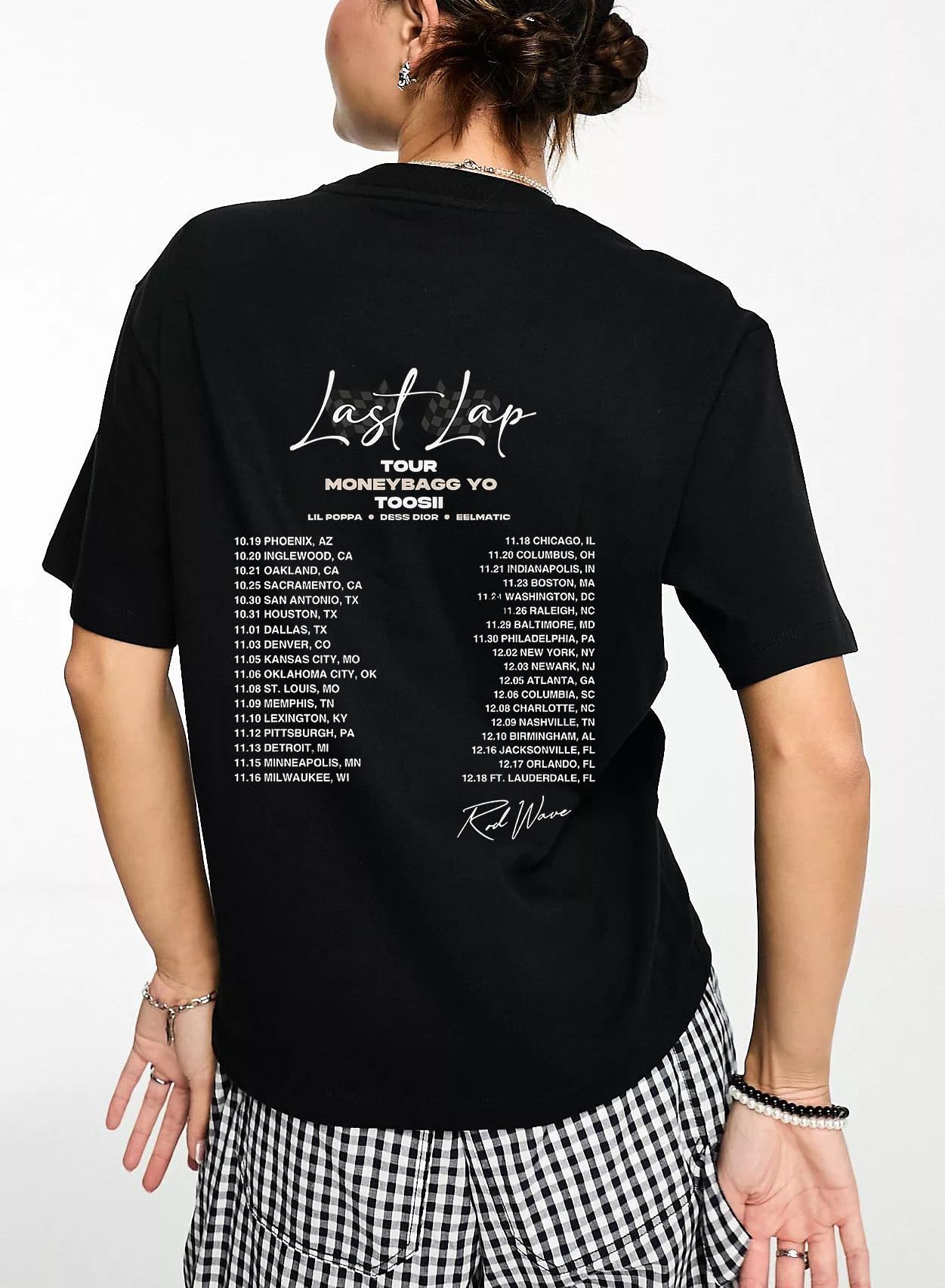 Men's Double Faced Wave T-Shirt - Breathable Cotton Tour Shirt for Music Fans - Perfect Gift for Men & Women - Great for Concerts, Festivals and Casual Wear