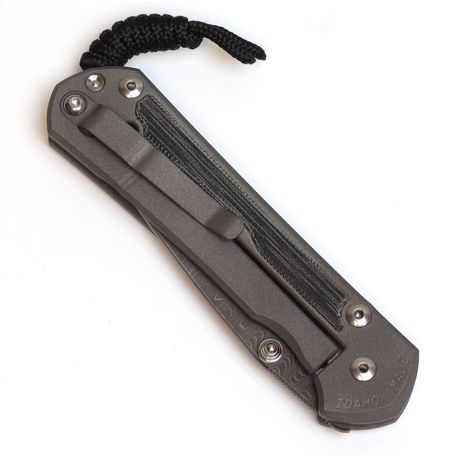 Premium Chris Reeve Large Sebenza 31 Folding Knife - Damascus Steel Drop Point Blade with Black Canvas Micarta Inlay & Silver Lugs | EDC, Outdoor Survival, Hunting, Camping, Collectible