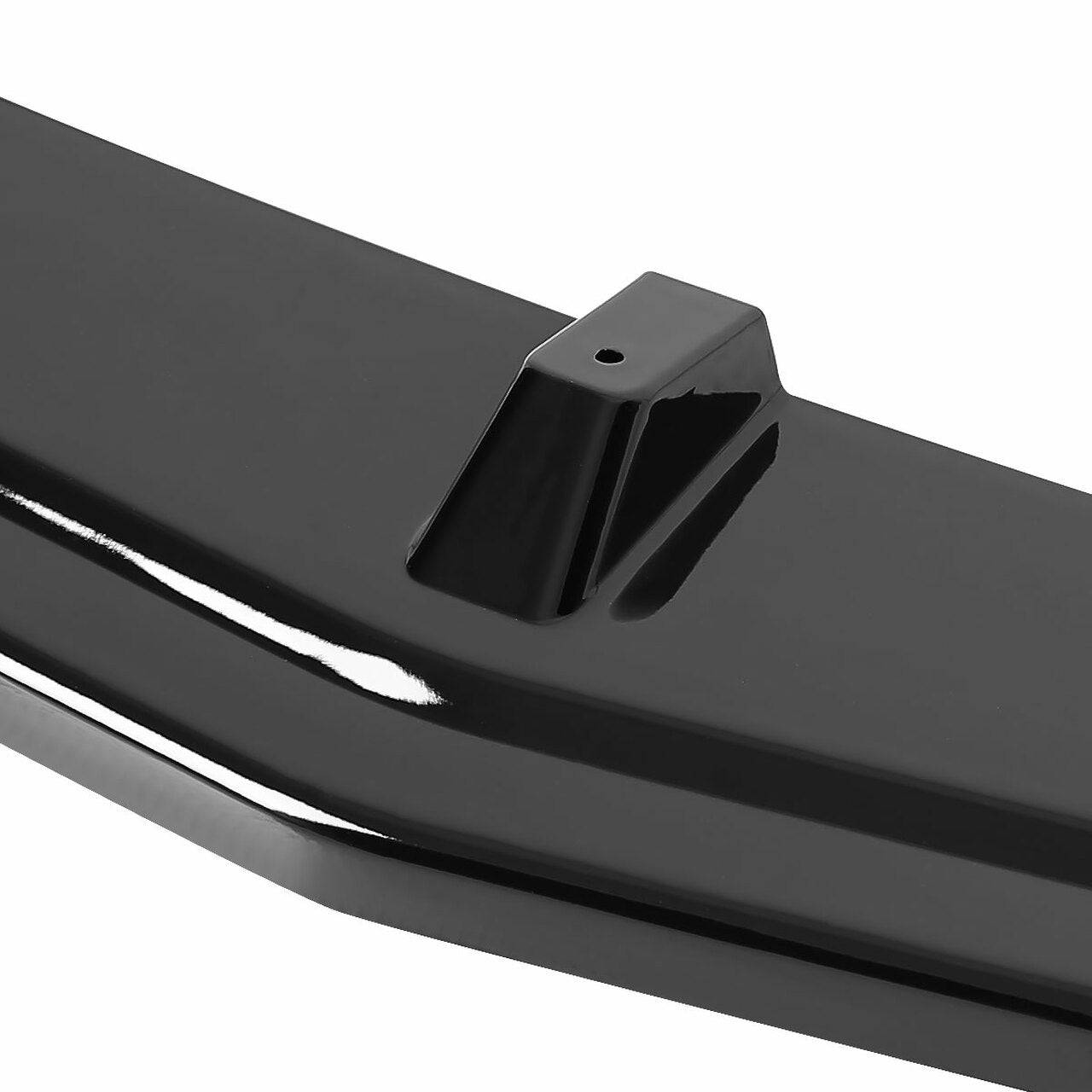 2014-2018 Mazda 3 Front Bumper Lip - Glossy Black Polyurethane 3-Piece Splitter for Enhanced Aerodynamics & Sporty Look | Perfect for Car Enthusiasts & Street Racing