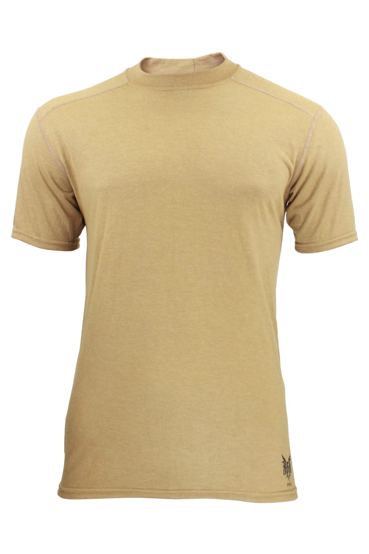 DRIFIRE Military FR Lightweight Base Layer T-Shirt - Flame Resistant, Berry & TAA Compliant, Tan 3-Pack (Small) - Perfect for Military Duty, Outdoor Work & Firefighting