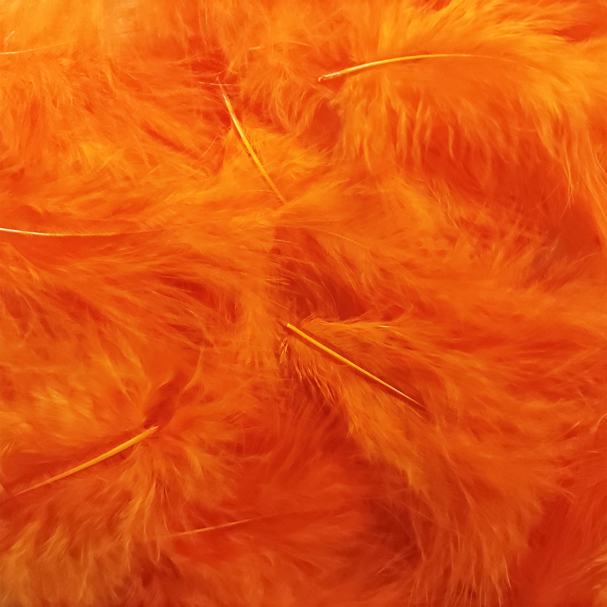 100pcs Orange Feathers for DIY Crafts, Wedding Decorations, Party Supplies & Home Decor - Perfect for Centerpieces, Gift Wrapping, Scrapbooking & Costume Design