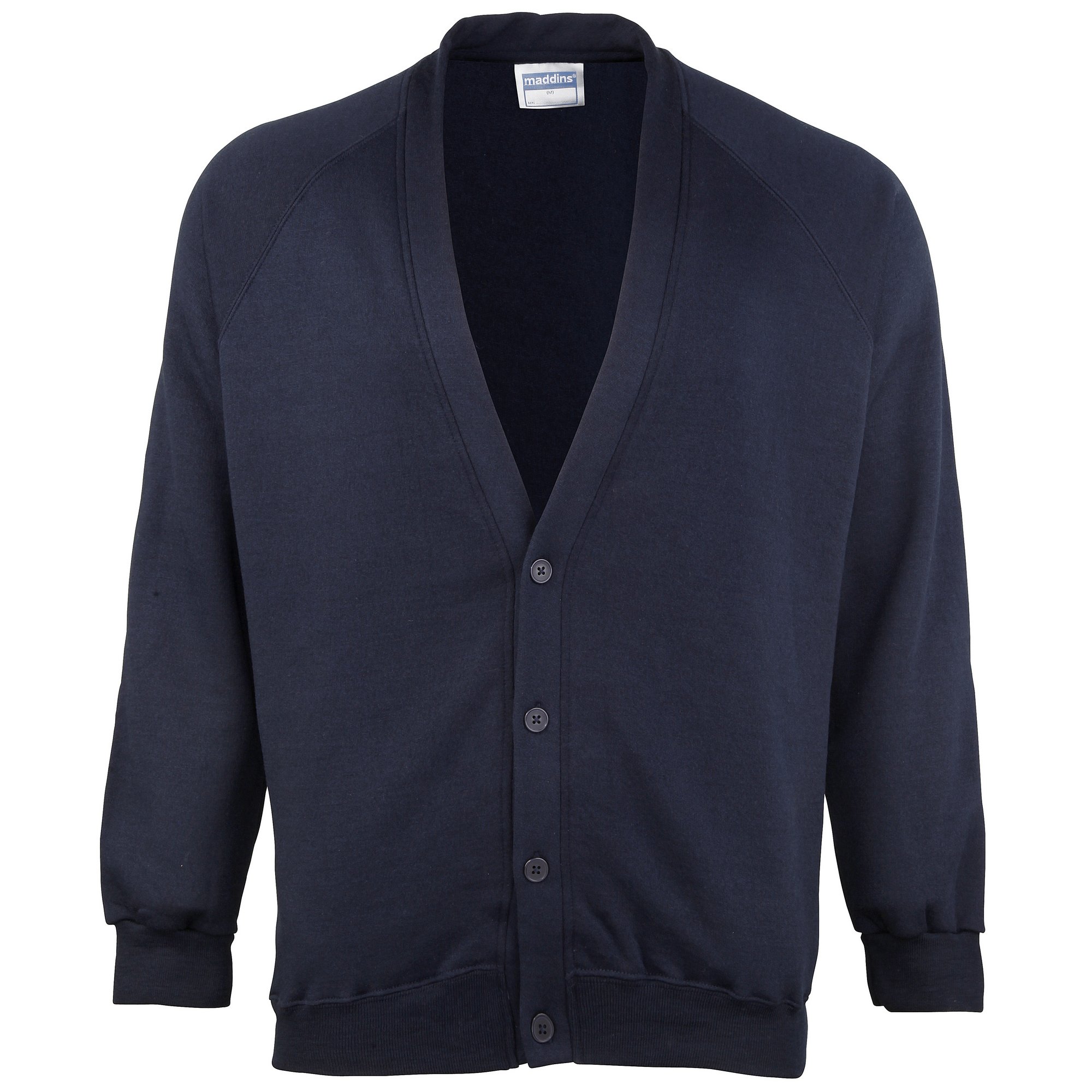 Kids Unisex Colorsure Cardigan - Soft School Sweater for Boys & Girls (Size 28, Navy Blue) - Perfect for School Uniforms & Casual Wear