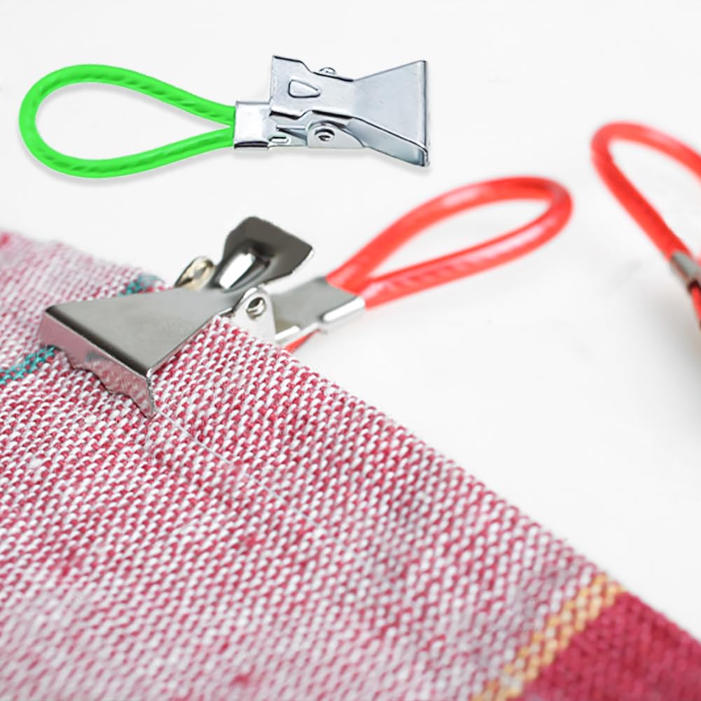 30-Pack Multipurpose Towel Clips for Kitchen & Bathroom - Strong Hanging Hooks with Loop for Tea Towels, Dishcloths, and Home Storage - Perfect for Organizing Cabinets, Shelves, and Laundry Rooms