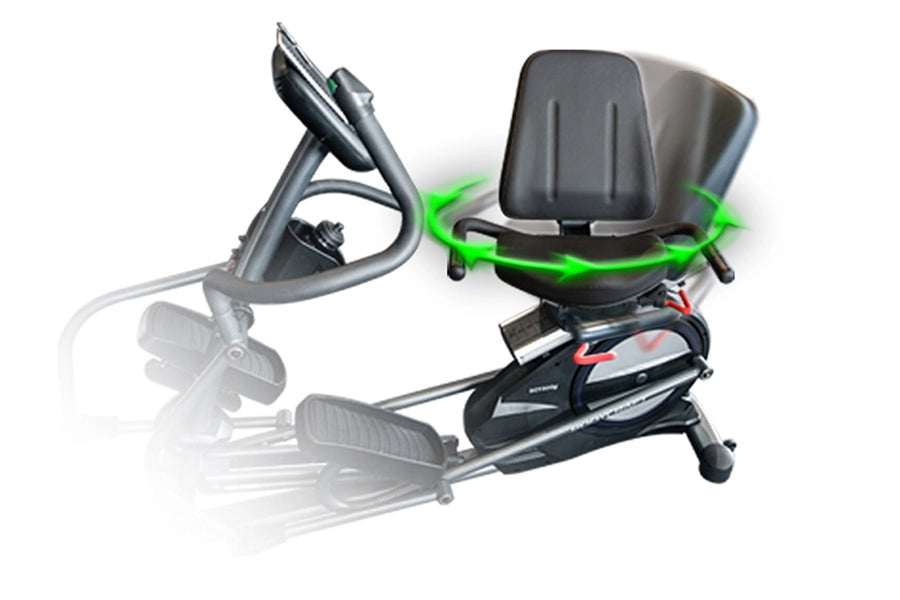 BodyCraft SCT400g Seated Elliptical Cross Trainer Machine for Home Workout - Low Impact Cardio Exercise Equipment for Seniors & Physical Therapy - Perfect for Small Spaces & Office Use