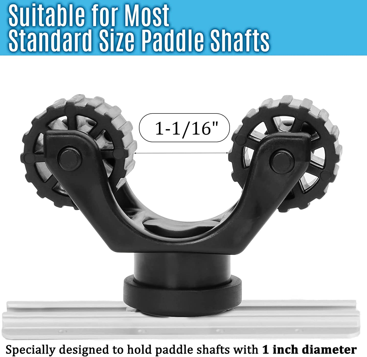**Kayak Paddle Holder - Track Mount Kayak Accessories for Secure Storage | Perfect for Kayak Fishing & Paddling Adventures**