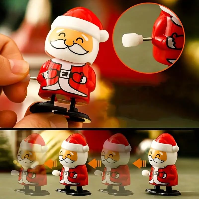 Christmas Wind Up Toys - Fun Clockwork Walking Snowman & Tree for Xmas Stocking Stuffers | Holiday Party Favors & Goodie Bag Fillers | Perfect for Christmas Gifts, Decorations & Kids Playtime