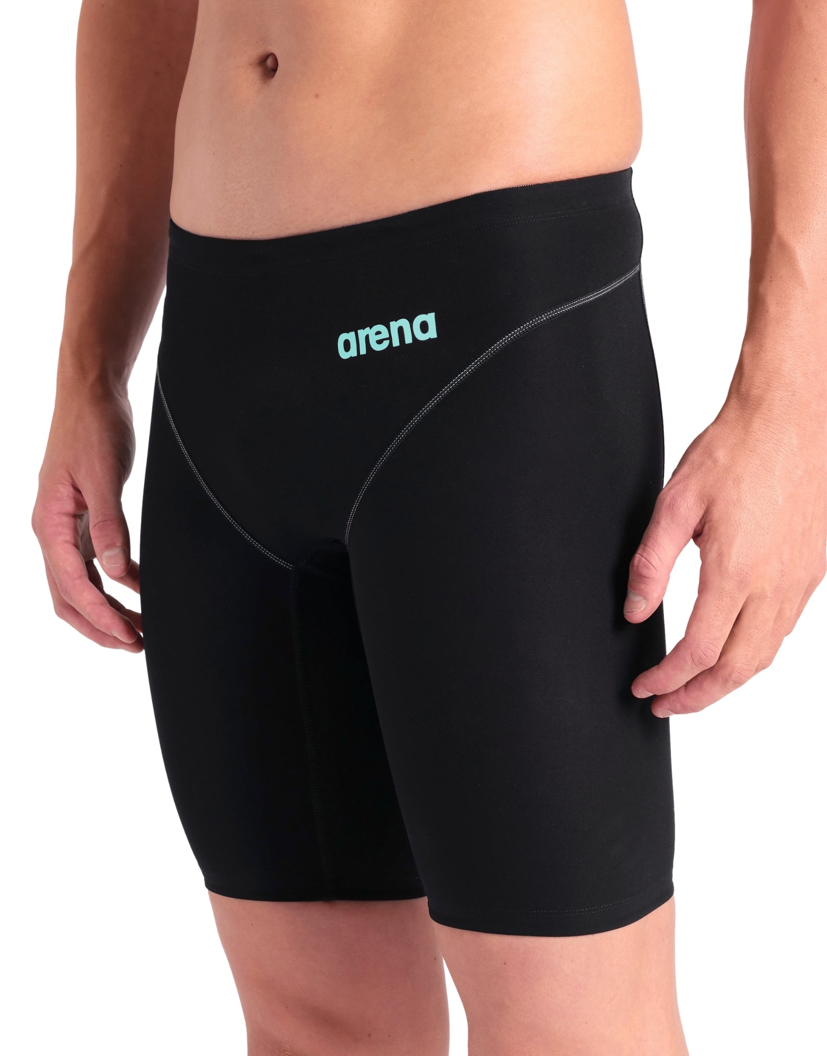 Powerskin Impulso Jammer Wetsuit - Black/Teal for Surfing, Diving & Water Sports | High-Performance Swimwear