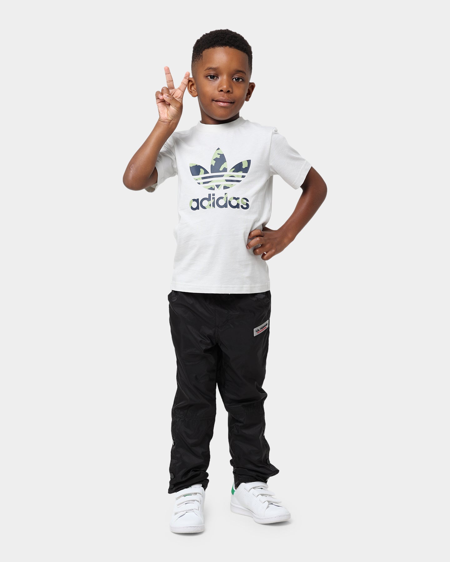 Adidas Kids' Camo Graphic T-Shirt for Boys & Girls - Orbit Grey Cotton Tee - Cool Camouflage Print Shirt for School, Play & Everyday Wear
