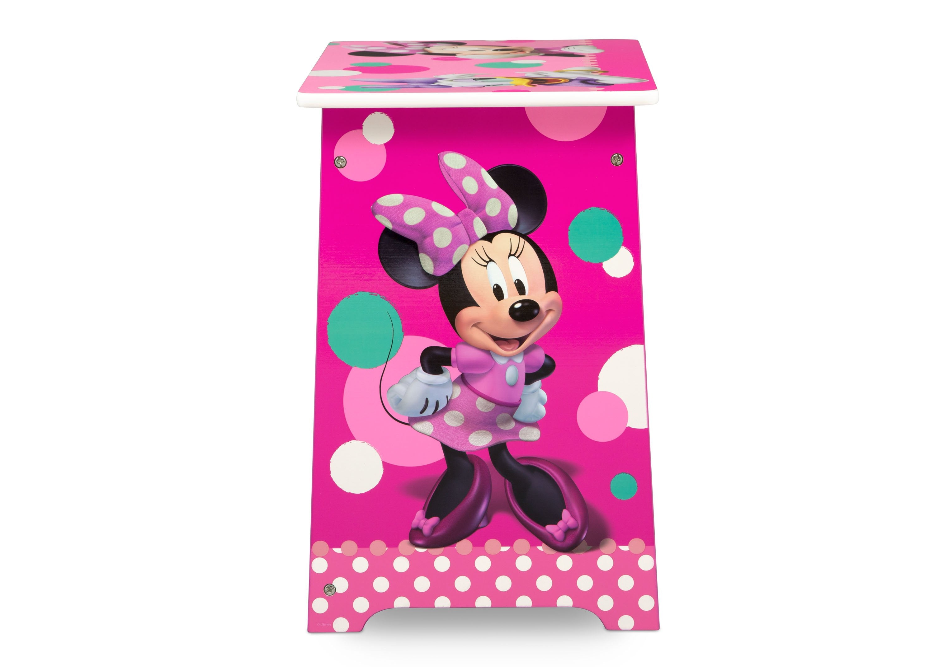 Minnie Mouse Kids Wooden Desk and Chair Set - Study & Play Furniture for Children's Room, Homework & Drawing Activities