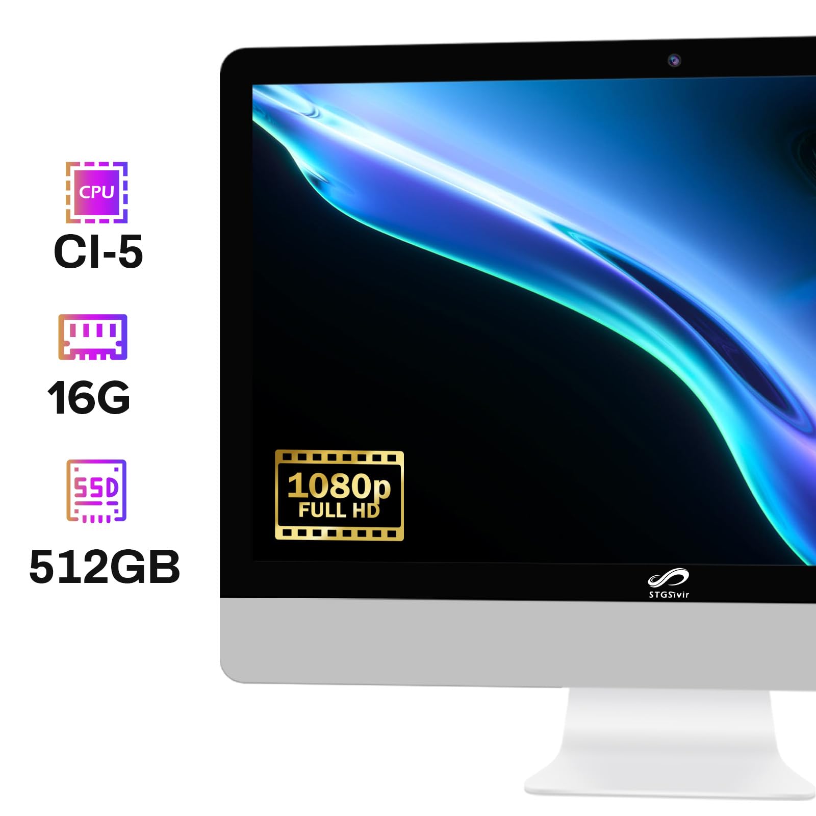 STGSivir All-in-One Desktop Computer with 22