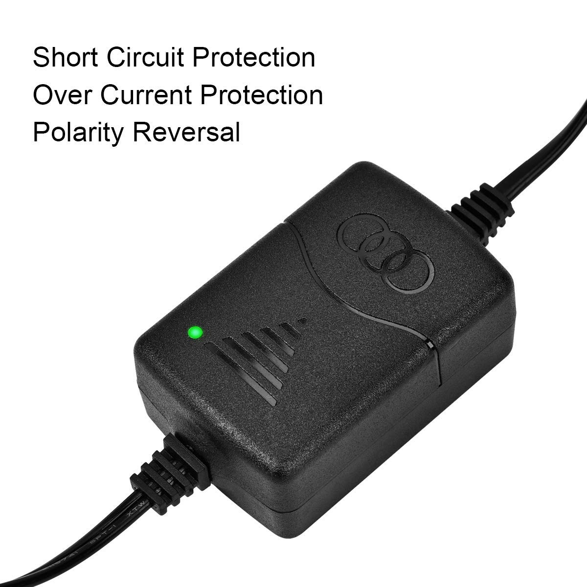 12V 1250mA Smart Trickle Battery Charger - Portable Car Battery Charger for 12V Lead-Acid Batteries - Ideal for Cars, Motorcycles, Boats & Seasonal Vehicles
