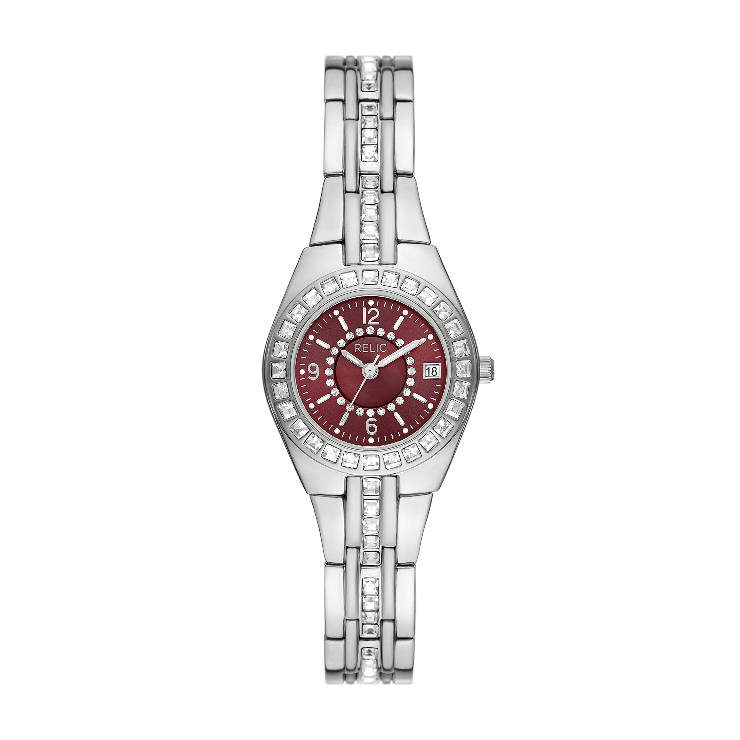 Fossil Women's Queen's Court Stainless Steel Quartz Sport Watch - Elegant & Durable Timepiece for Work, Gym & Everyday Wear