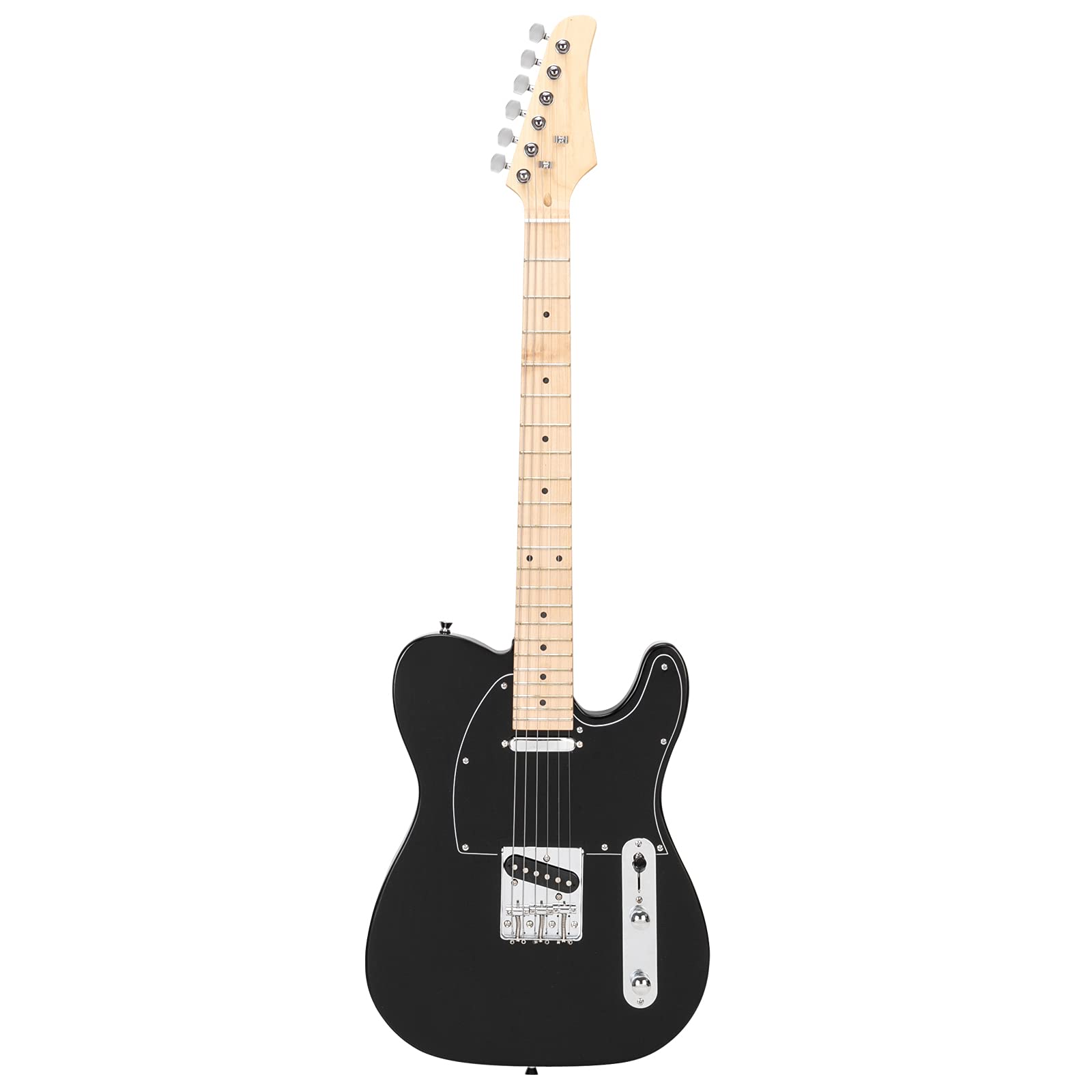 Maple New Electric Guitar Kit with Amp, Gig Bag, Strap, Picks, Cable & Tools - Professional Full-Size Fingerboard Electric Guitar for Beginners & Adults (Black) - Perfect for Home Practice, Studio Recording & Live Performances