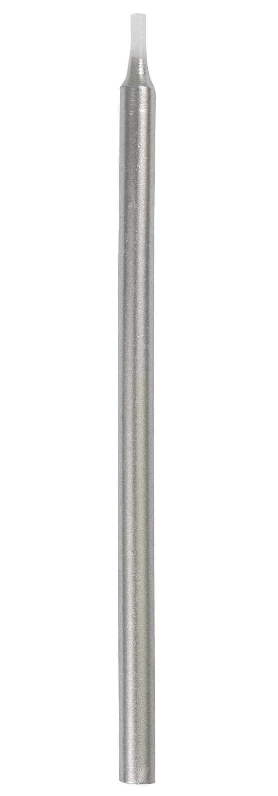 Elegant Silver Birthday Candles - 5 Inch Pack of 12 - Shiny Metallic Finish - Perfect for Birthday Cakes, Anniversary Parties & Special Celebrations - Premium Decorative Candles for Festive Occasions
